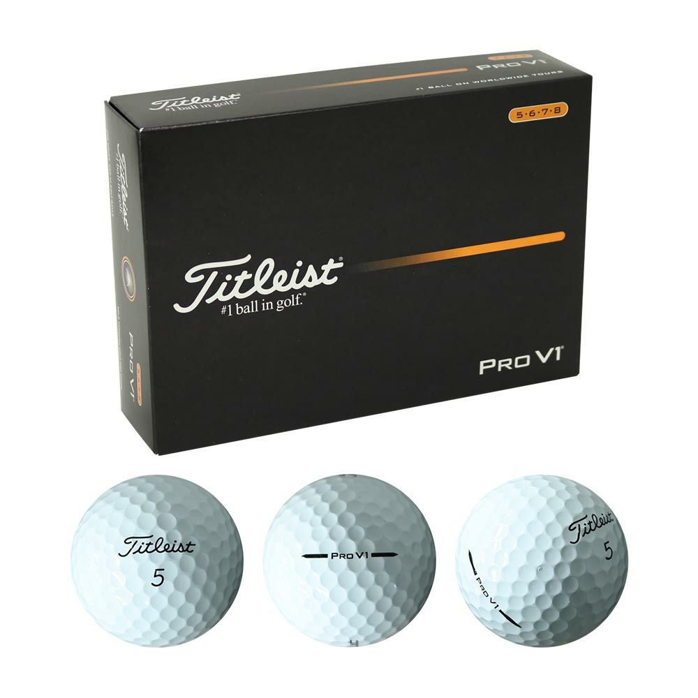 タイトリスト Titleist Pro V1 ボール （ハイナンバー） ホワイト 1