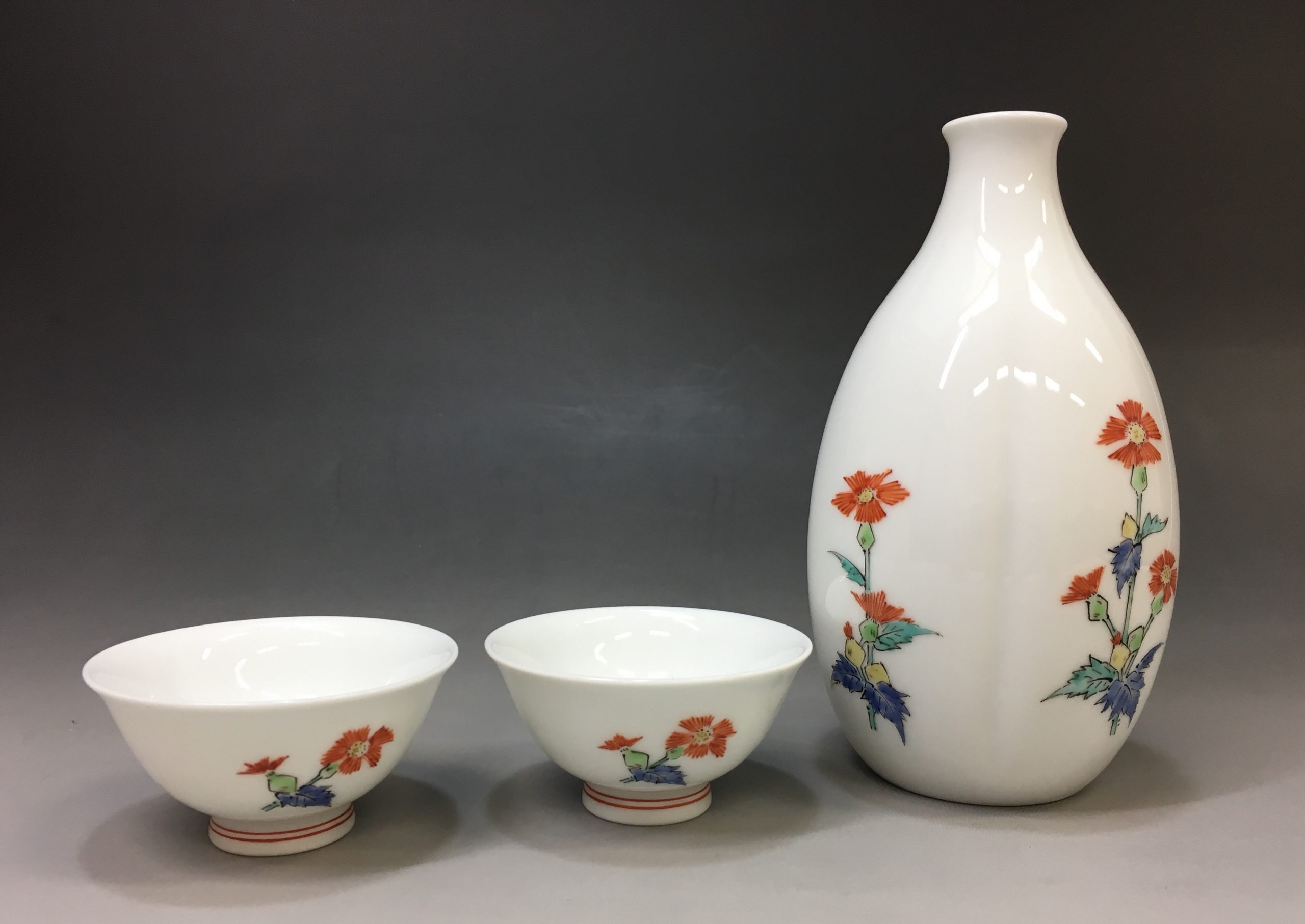 十三代 酒井田柿右衛門 瓢箪 箸置き ＃79 十三代 酒井田柿右衛門 瓢箪