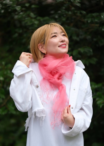 日本茜染めシルクストール・シルク混ストール・綿ストールスラブガーゼ