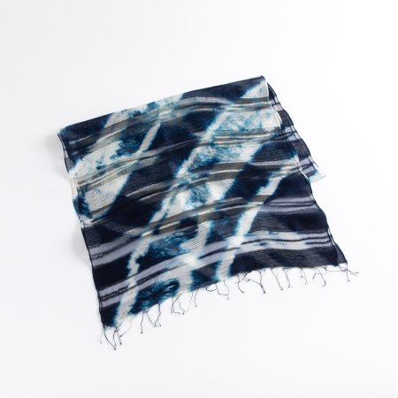 藍染シルク混ショール | ブランド認証商品 | にし阿波～剣山・吉野川