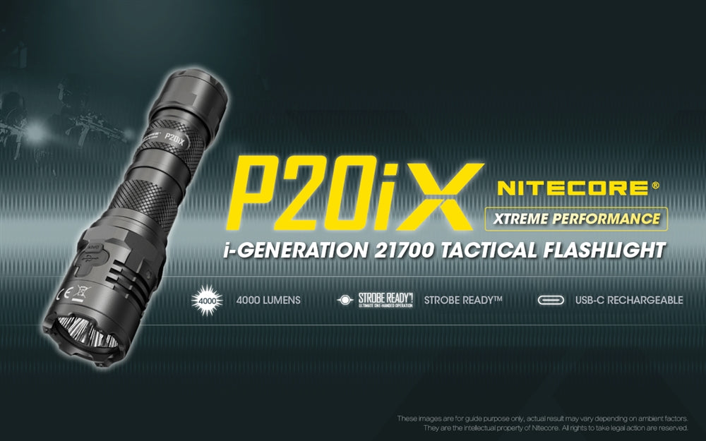 Nitecore P20iX 4000 Lumen Tactical Flashlight with NTC2i Guarded