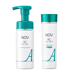 にきび肌ケアシリーズ 定期 泡洗顔＆化粧水セット｜NOV