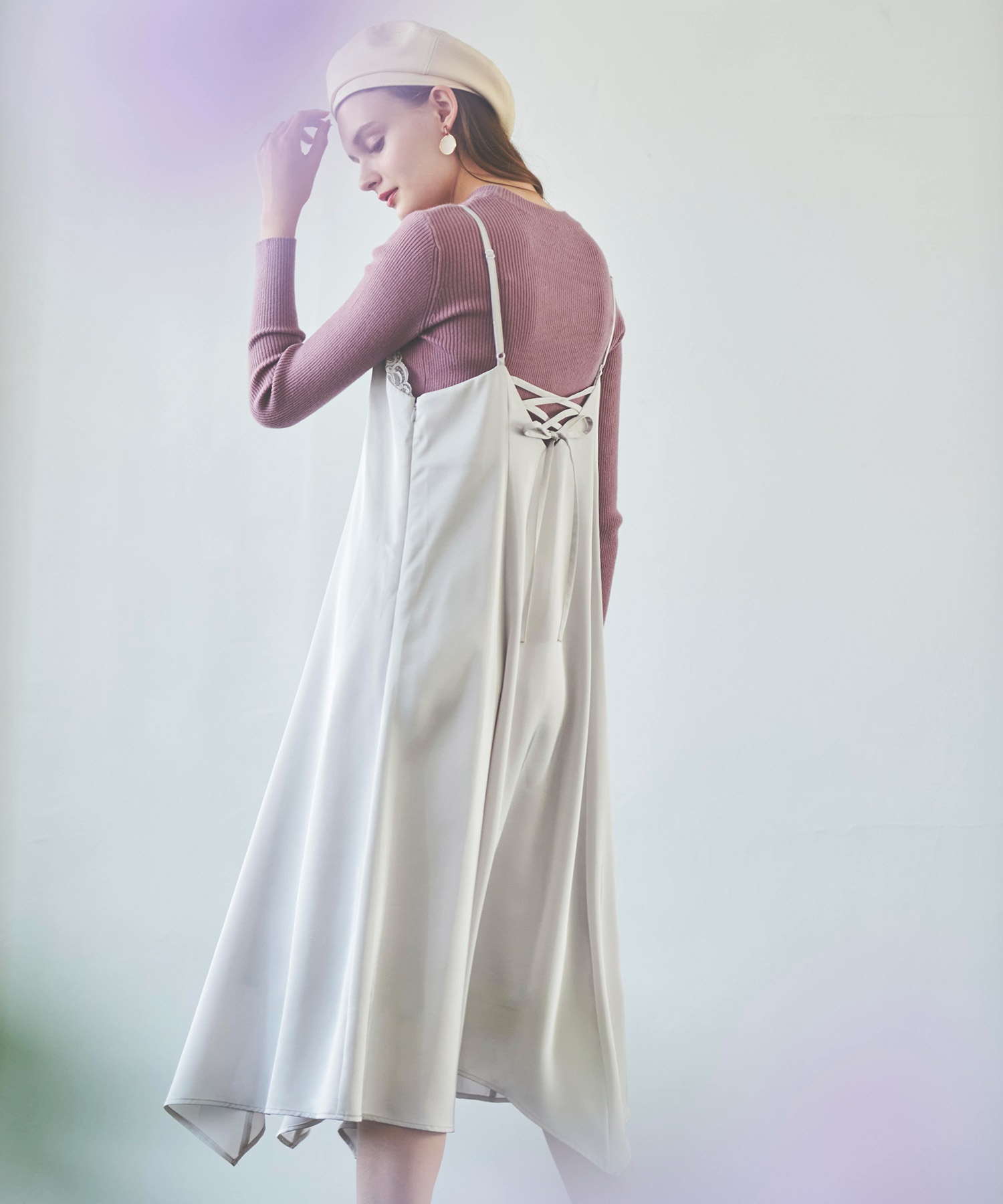 ニットサテンワンピース | キャミワンピース | NOELA OFFICIAL WEB STORE