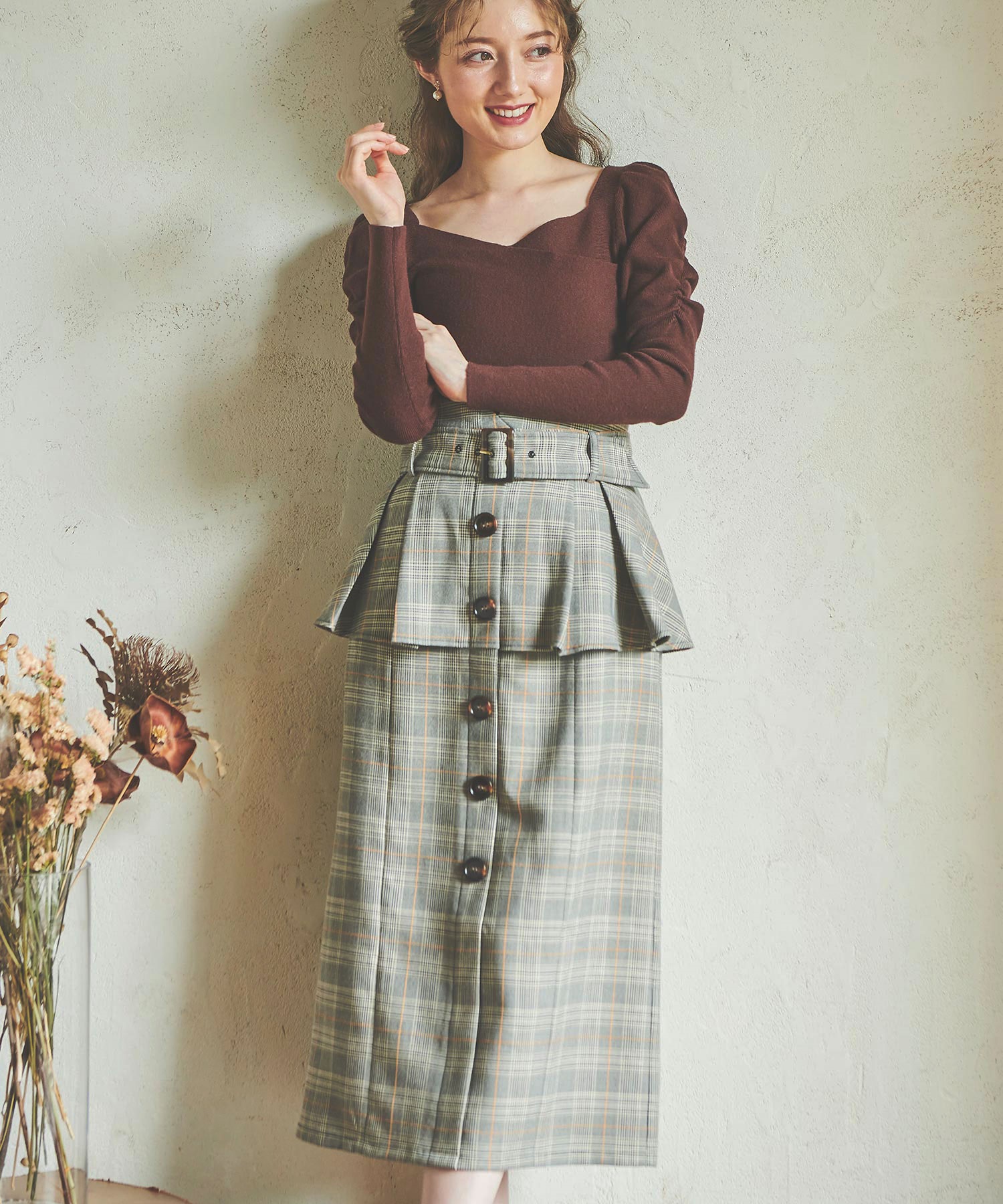 ペプラムタイトスカート | タイトスカート | NOELA OFFICIAL WEB STORE