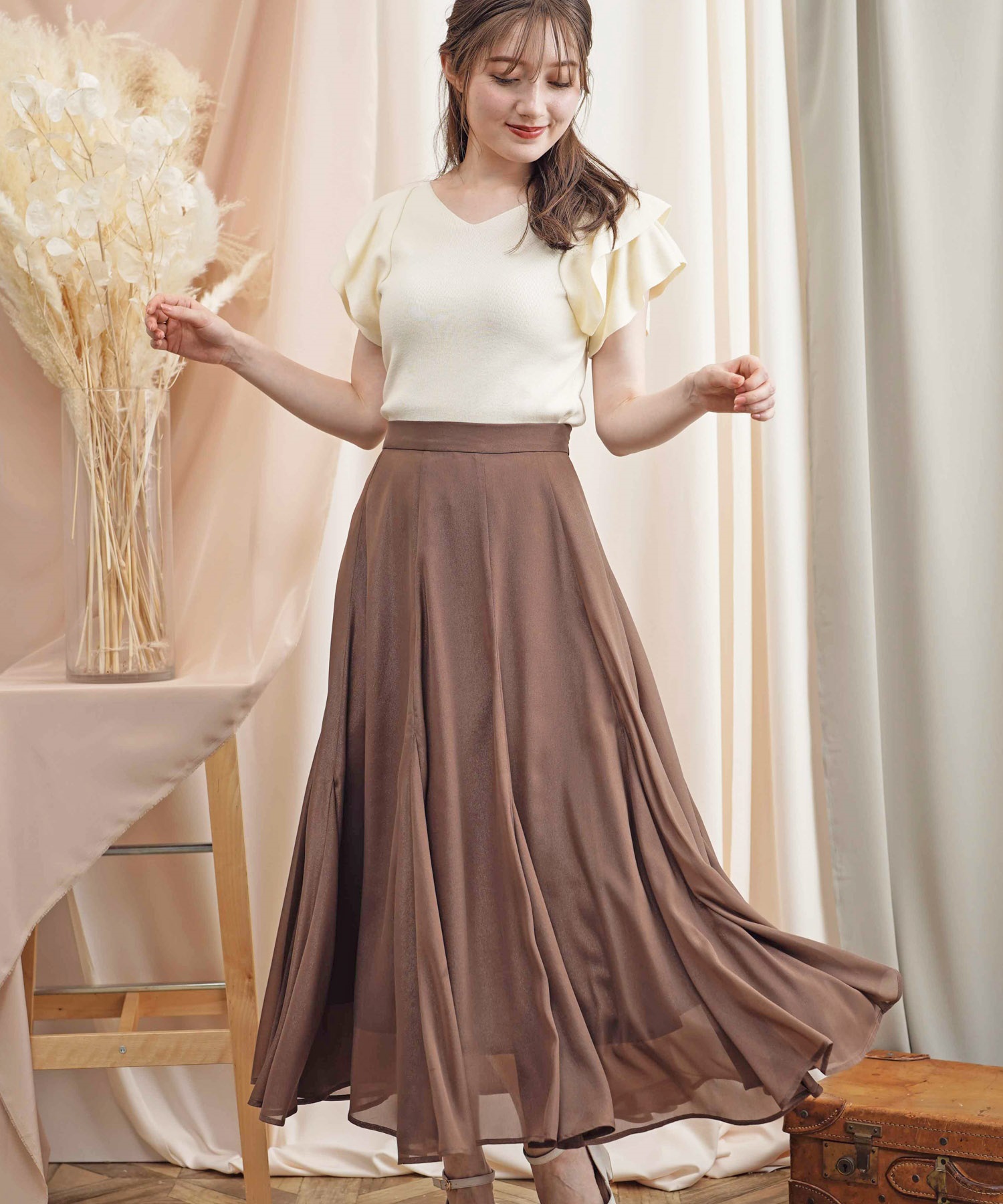 フレアスカート 34 Drawer Shetokyo クリーニング済み フレアスカート