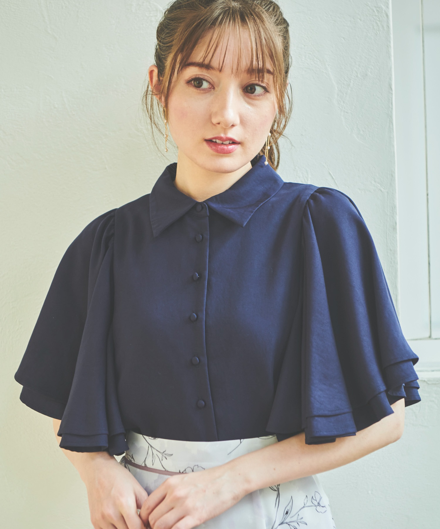 ラッフルスリーブブラウス | シャツ・ブラウス | NOELA OFFICIAL WEB STORE