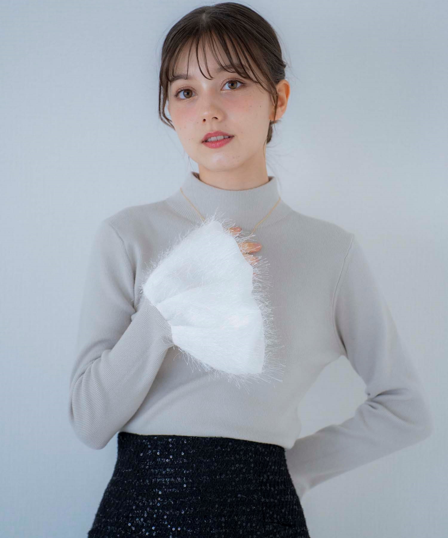 オーロラシャギードッキングスリーブニット | ニット | NOELA OFFICIAL