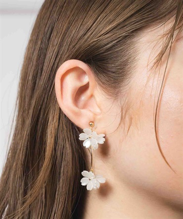 ミハエルネグリンフラワーモチーフクリップイヤリング ミハエル