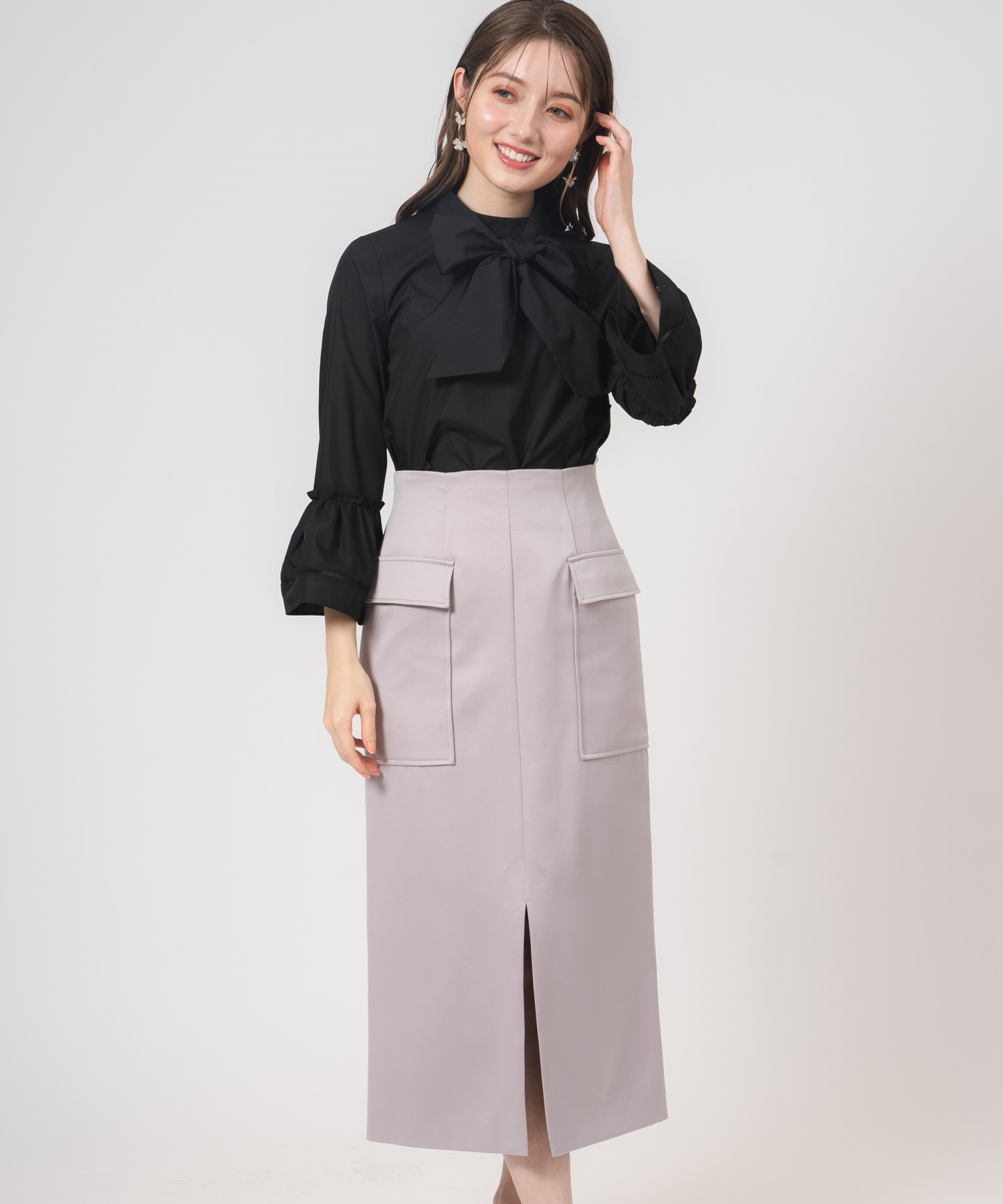 マットサテンカーゴスカート | タイトスカート | NOELA OFFICIAL WEB STORE