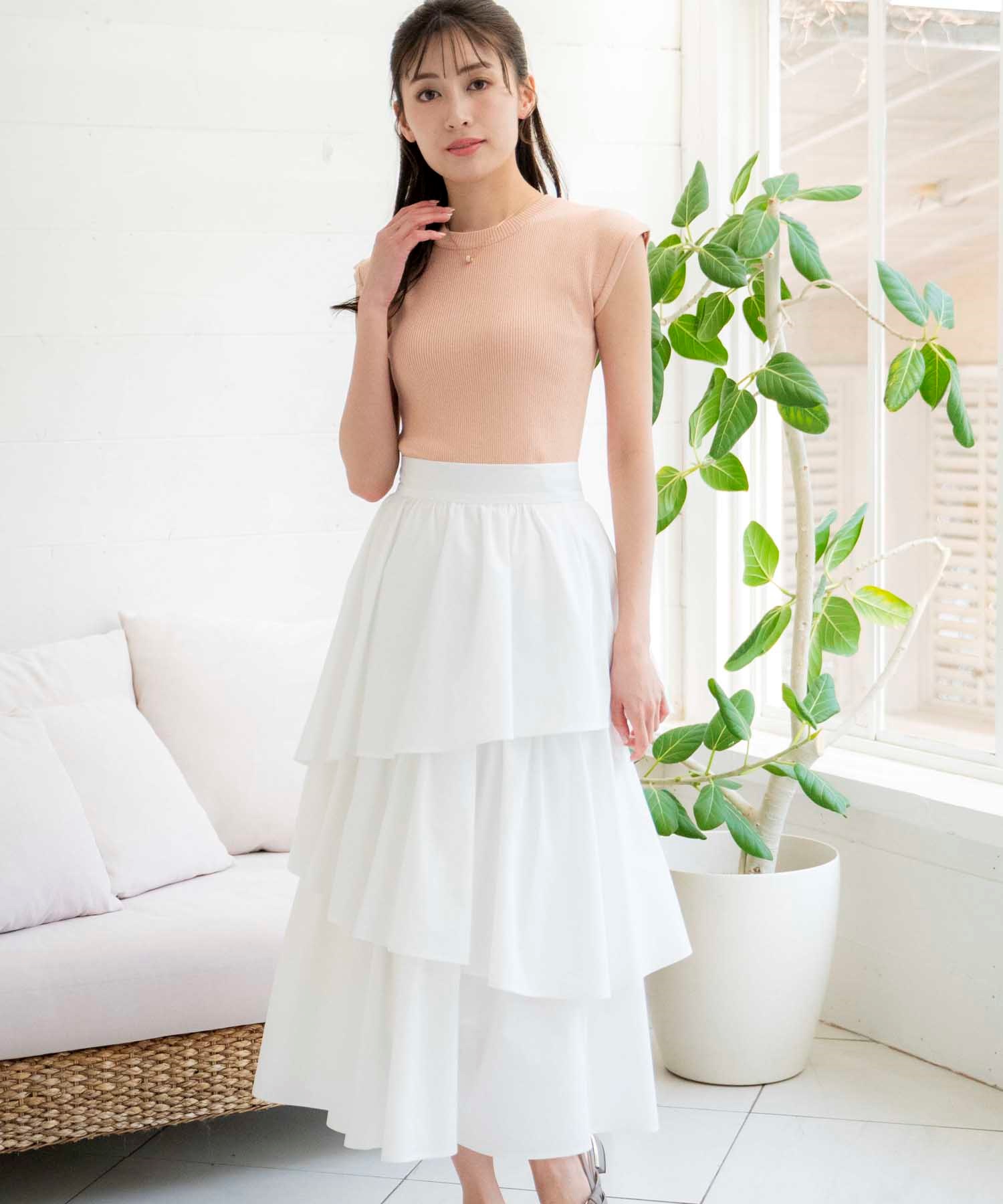 コットンティアードスカート | フレアスカート | NOELA OFFICIAL WEB STORE