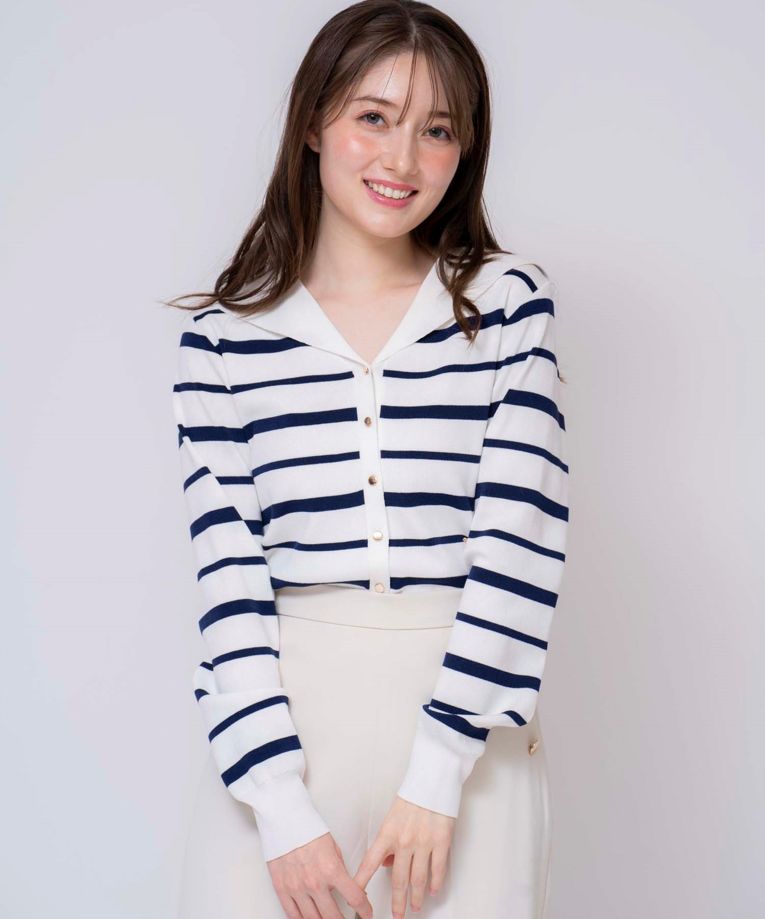 セーラーカラーマリンニット | ニット | NOELA OFFICIAL WEB STORE