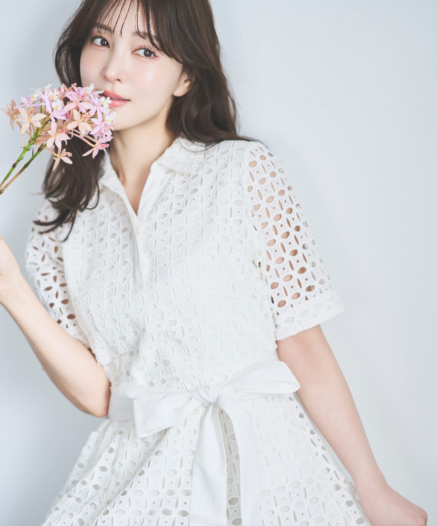 予約】【SSサイズあり】コットンレースシャツワンピース | シャツ