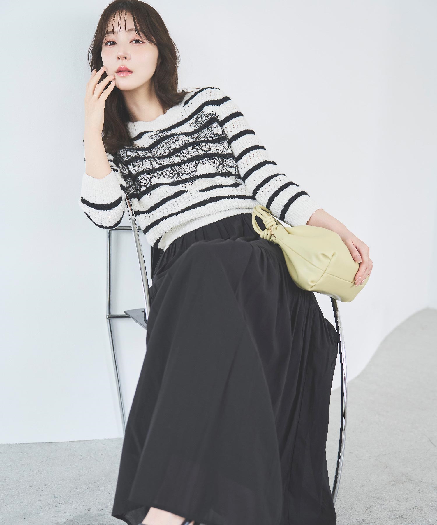 予約】ボリュームシアーフレアスカート | フレアスカート | NOELA