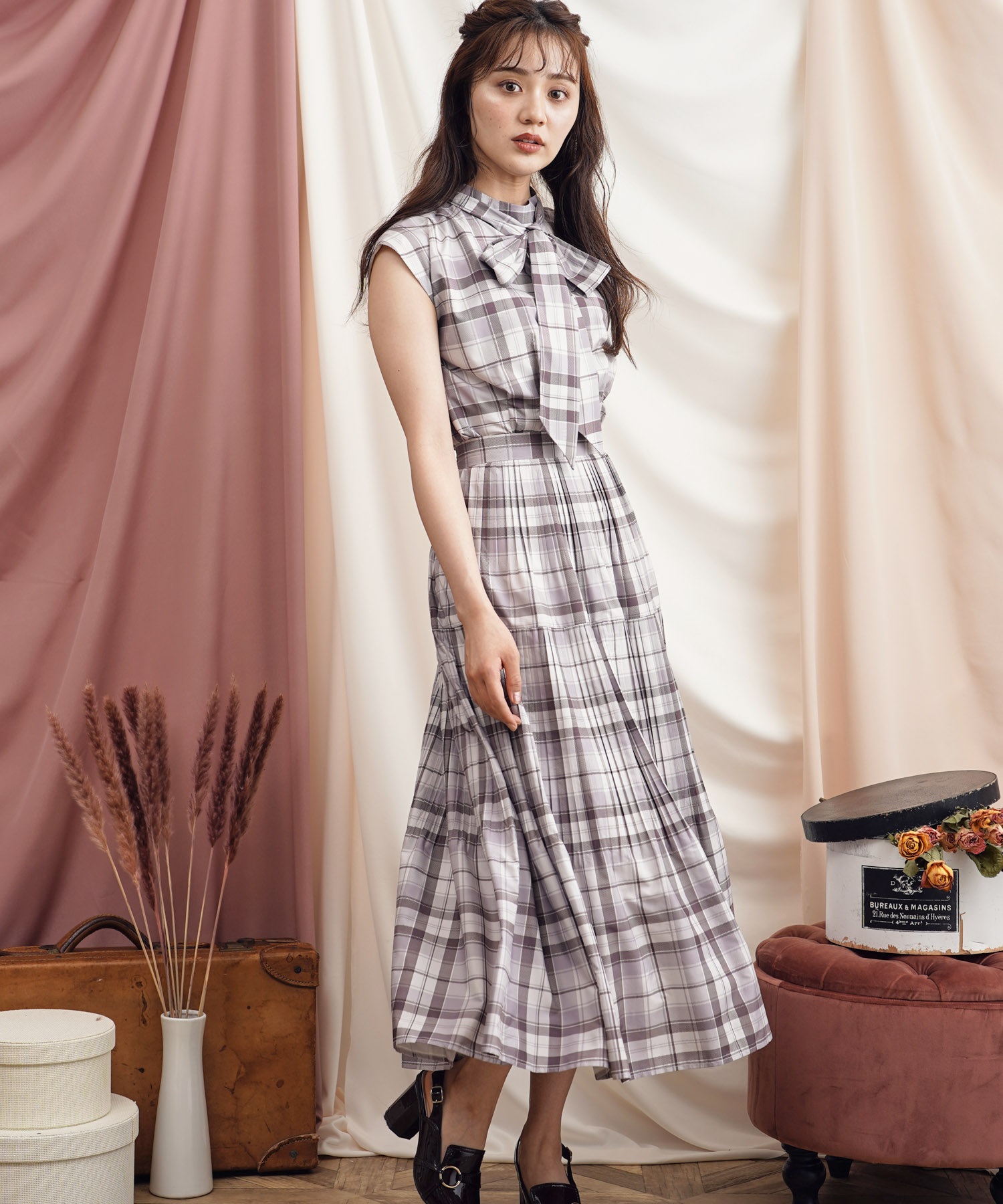 タフタチェックスカート | フレアスカート | NOELA OFFICIAL WEB STORE