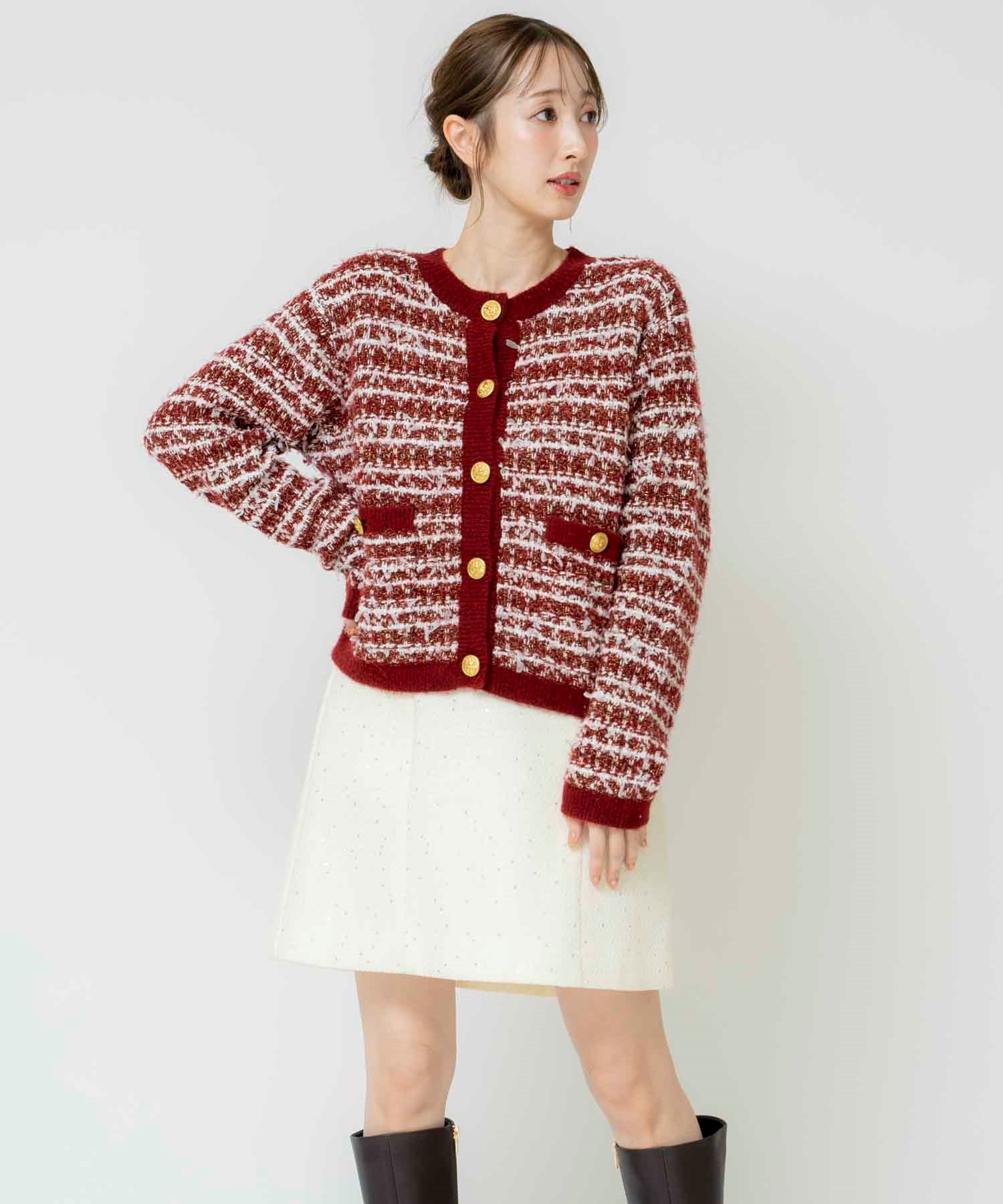 ツイードニットカーデ | カーディガン | NOELA OFFICIAL WEB STORE