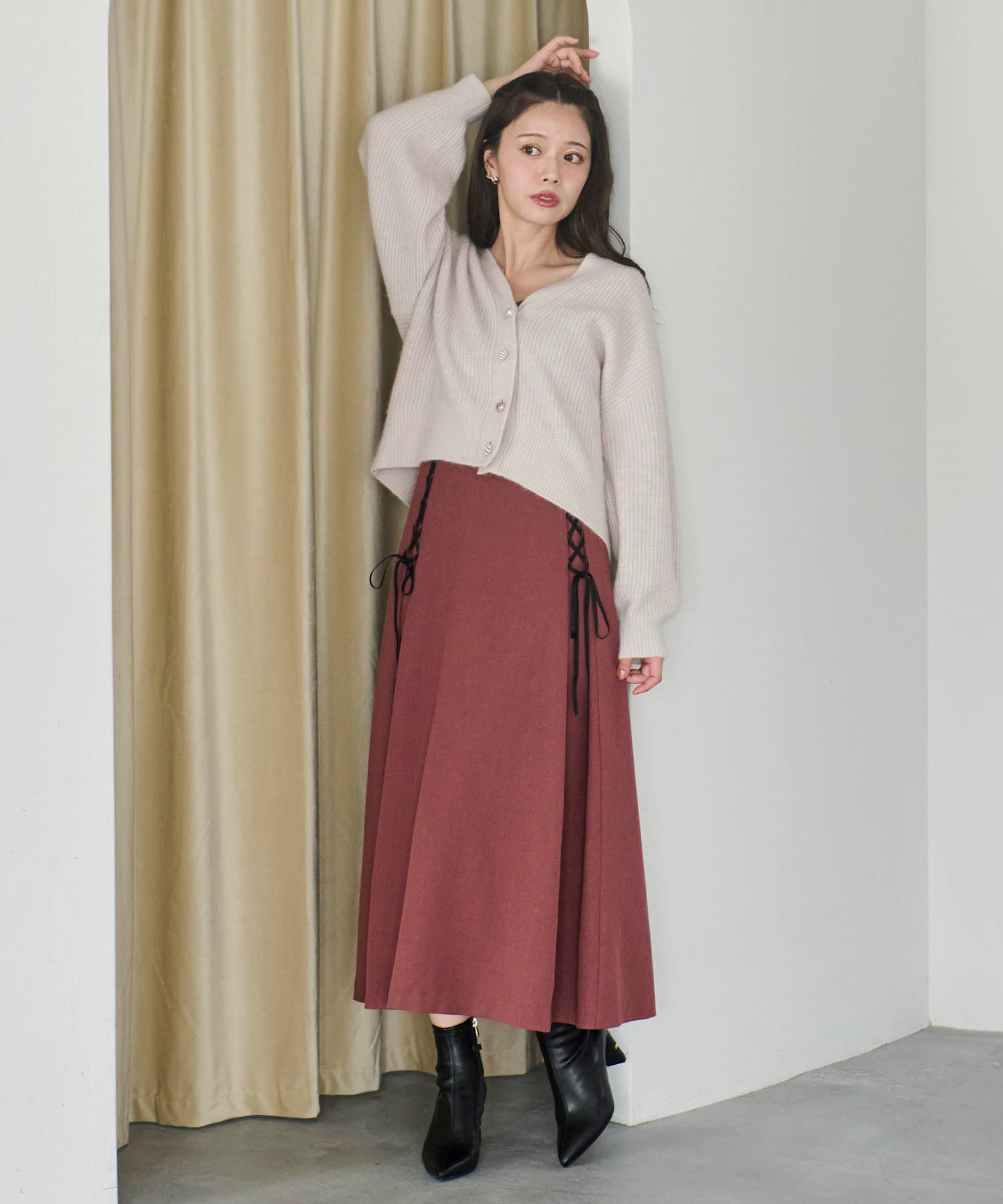 レースアップキャミワンピース | キャミワンピース | NOELA OFFICIAL