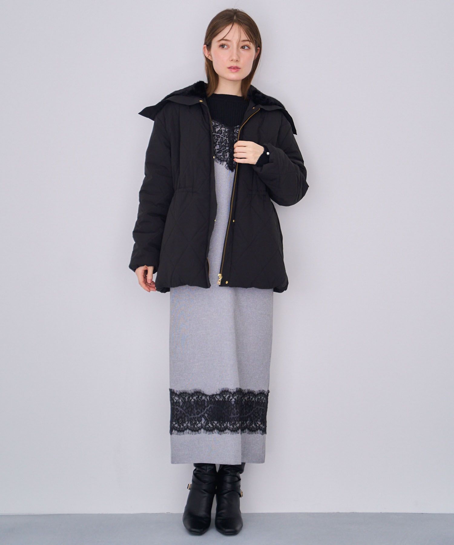 ファー襟付き中綿コート | コート | NOELA OFFICIAL WEB STORE