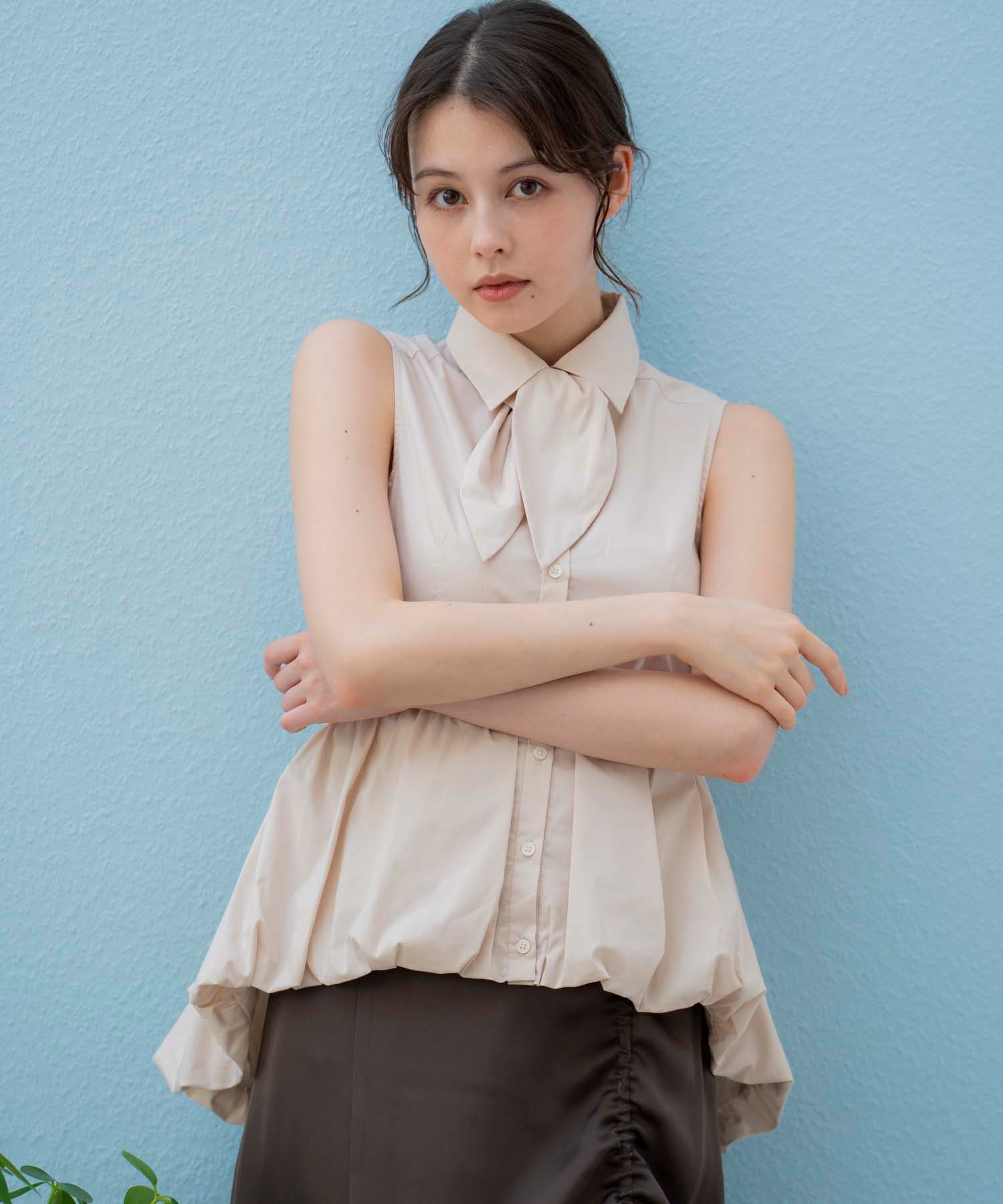 タイプライタータイ付きブラウス | シャツ・ブラウス | NOELA OFFICIAL