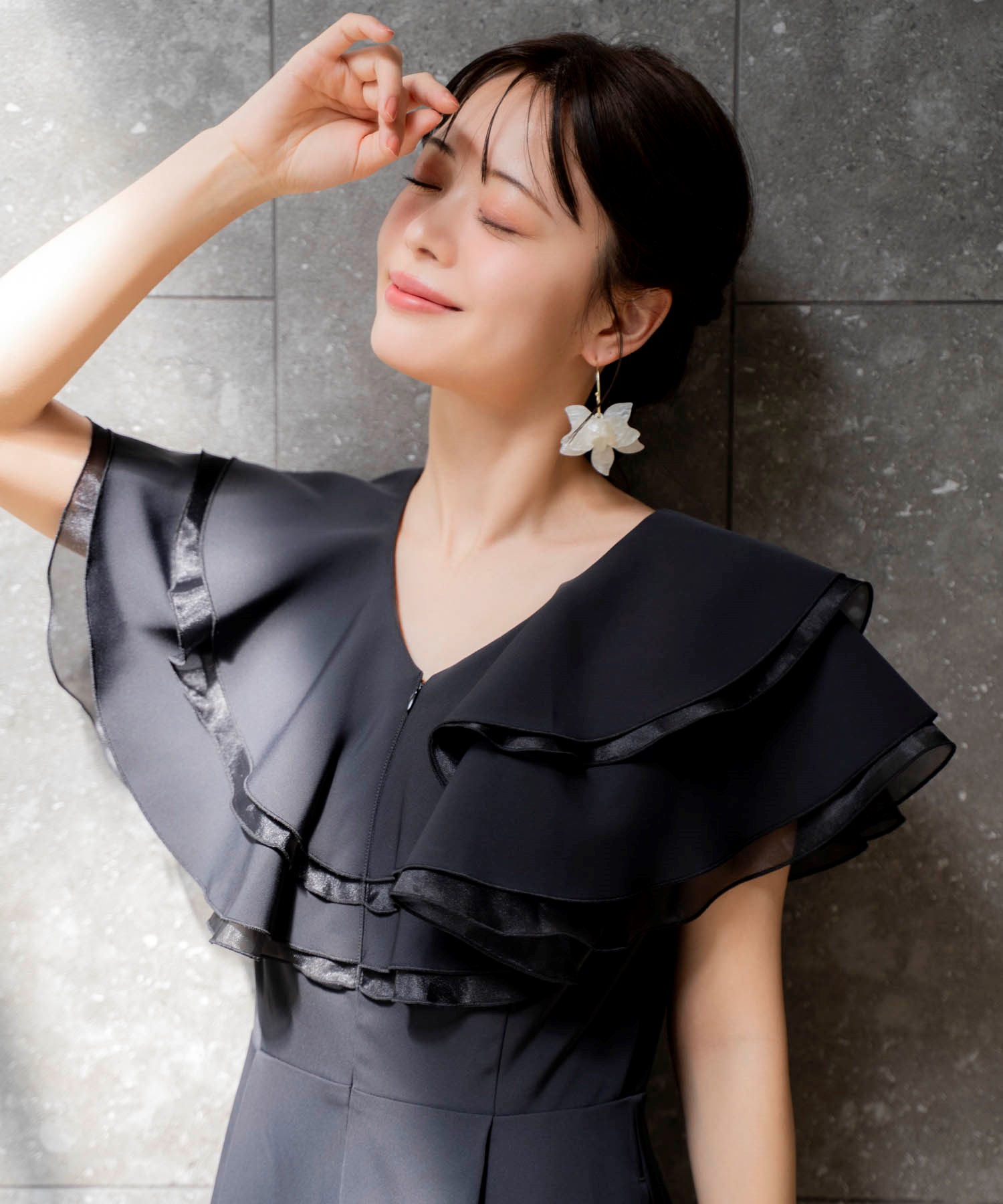 WEB限定】フロントジップフリルオールインワン | オールインワン