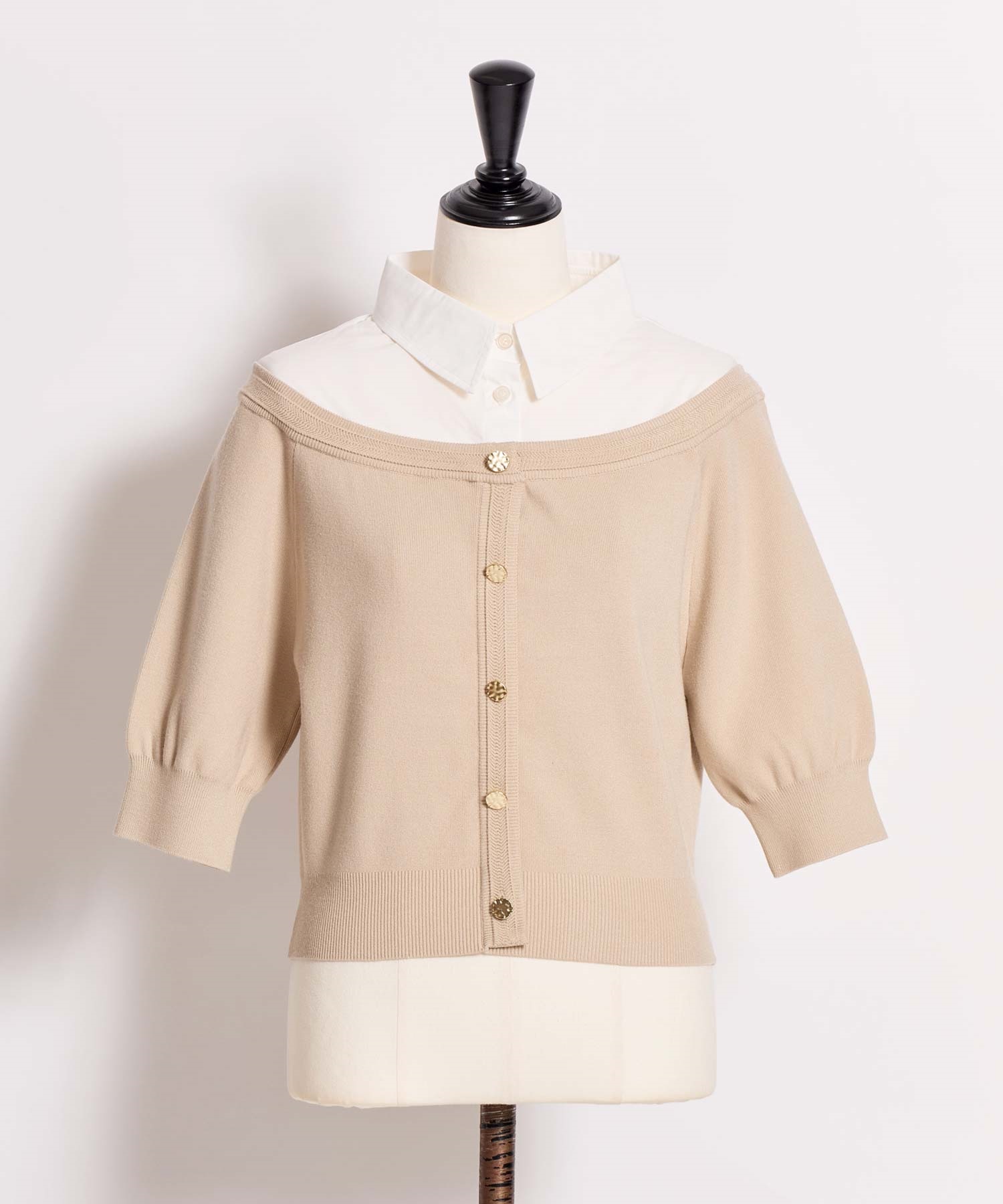 予約】シャツレイヤードライクニット | ニット | NOELA OFFICIAL WEB STORE