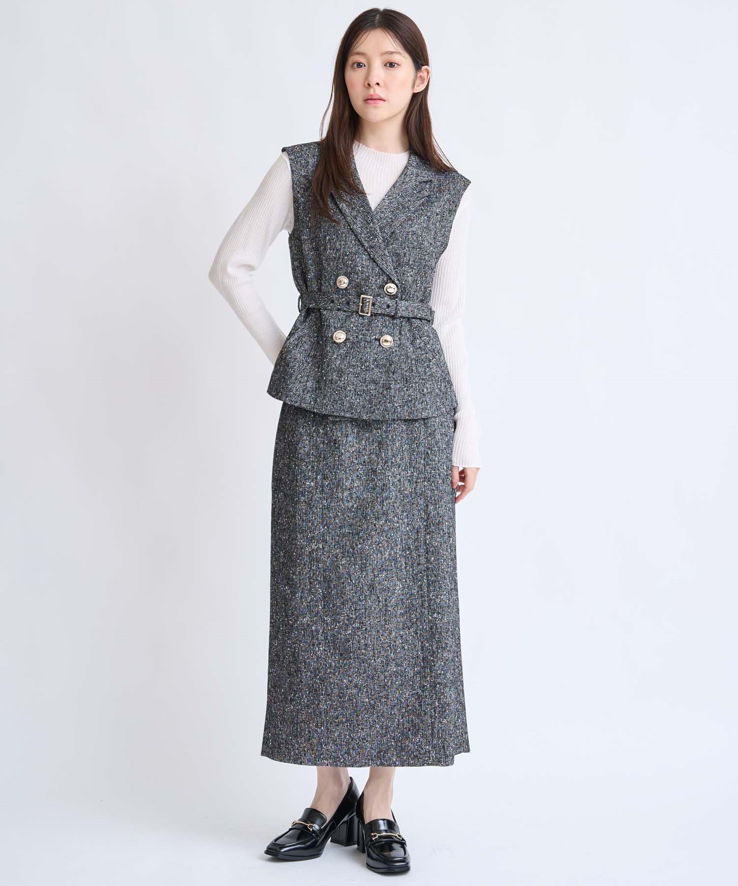 予約】ツイードナロースカート | タイトスカート | NOELA OFFICIAL WEB