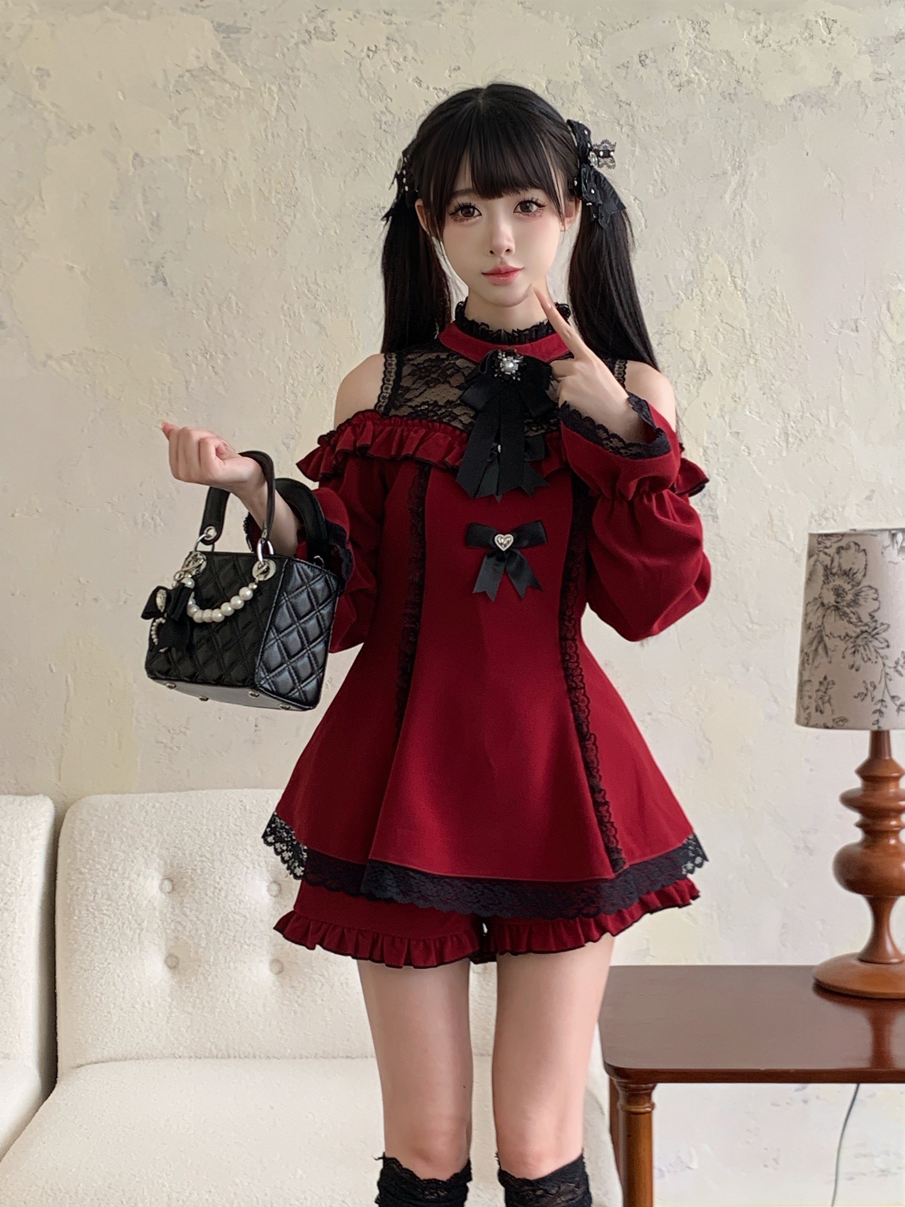 サブカル地雷：ミニワンピ ビジューブローチセットアップ・ – NoGenki