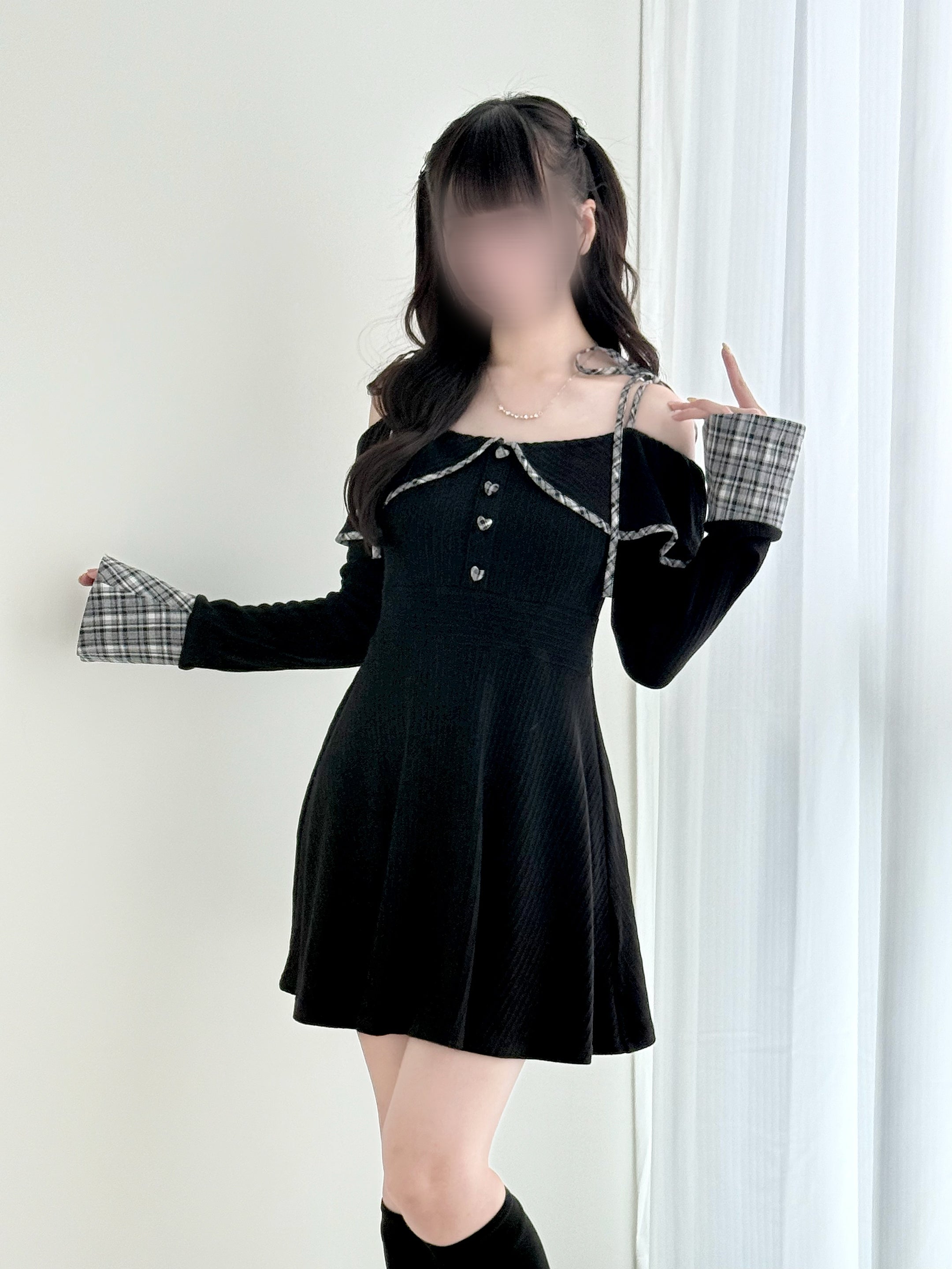 BunnyLis:リボンオフショルダーニットトップス – NoGenki