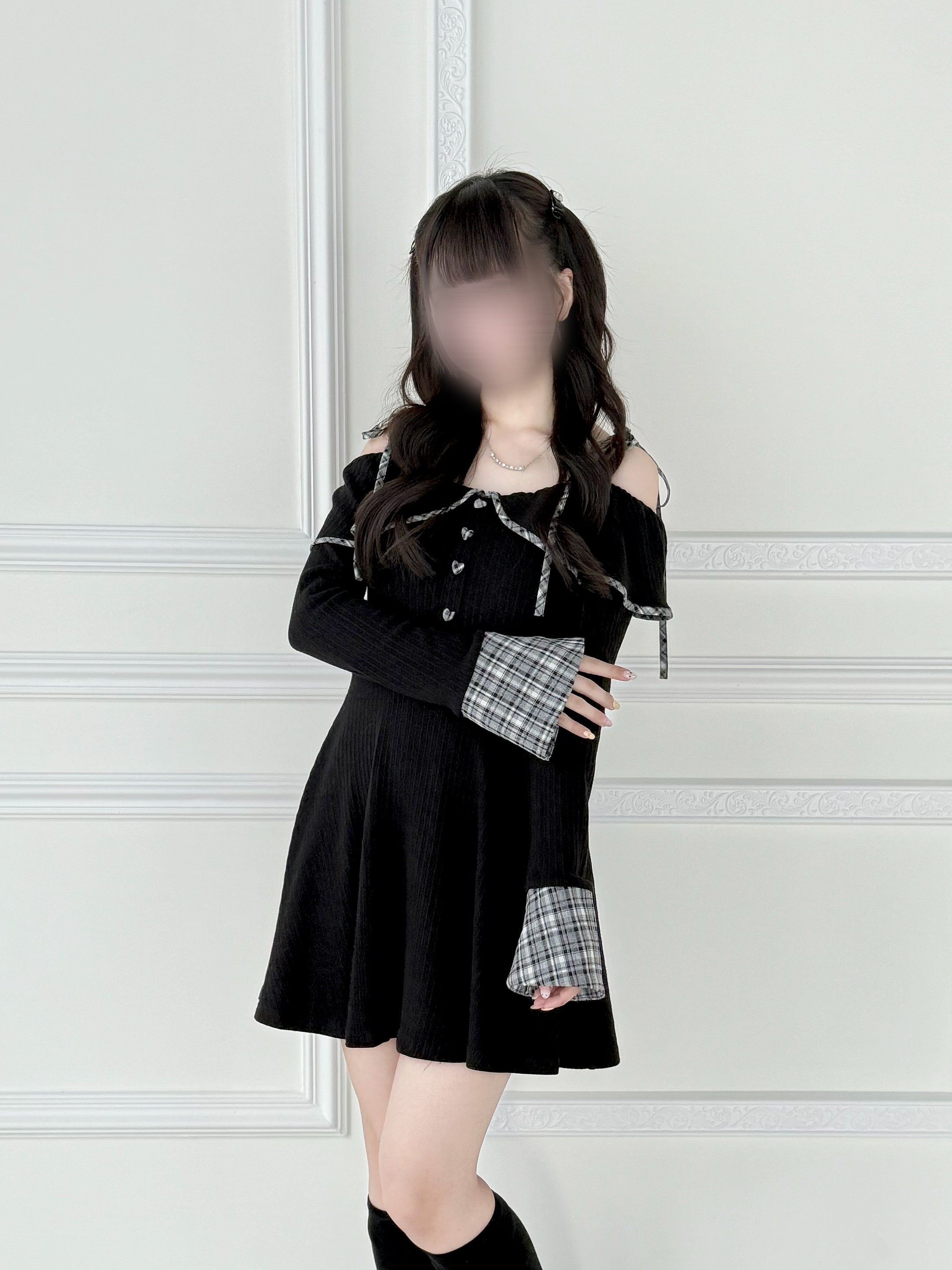 BunnyLis:リボンオフショルダーニットトップス – NoGenki