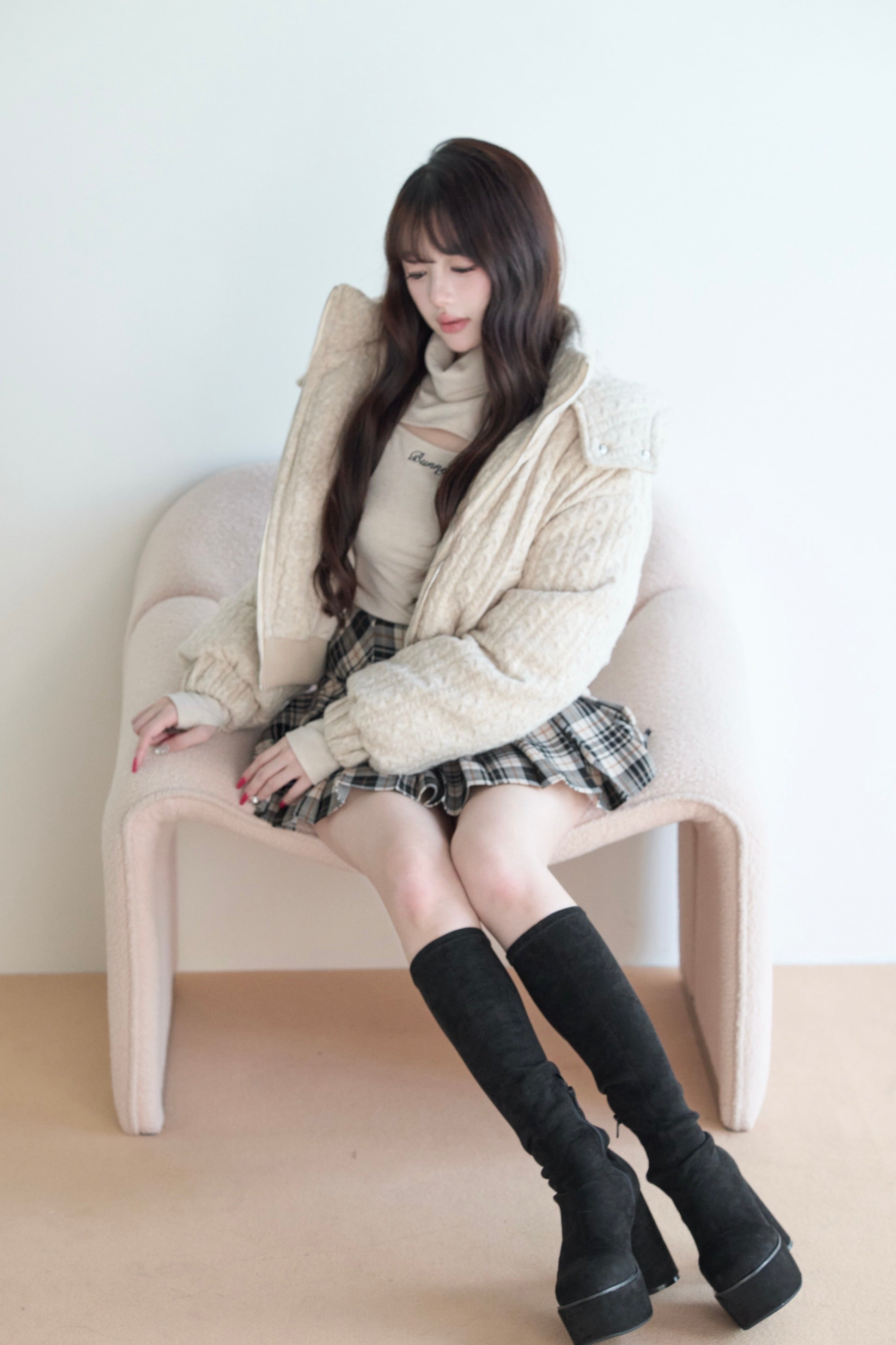 BunnyLis:リボンオフショルダーニットトップス – NoGenki