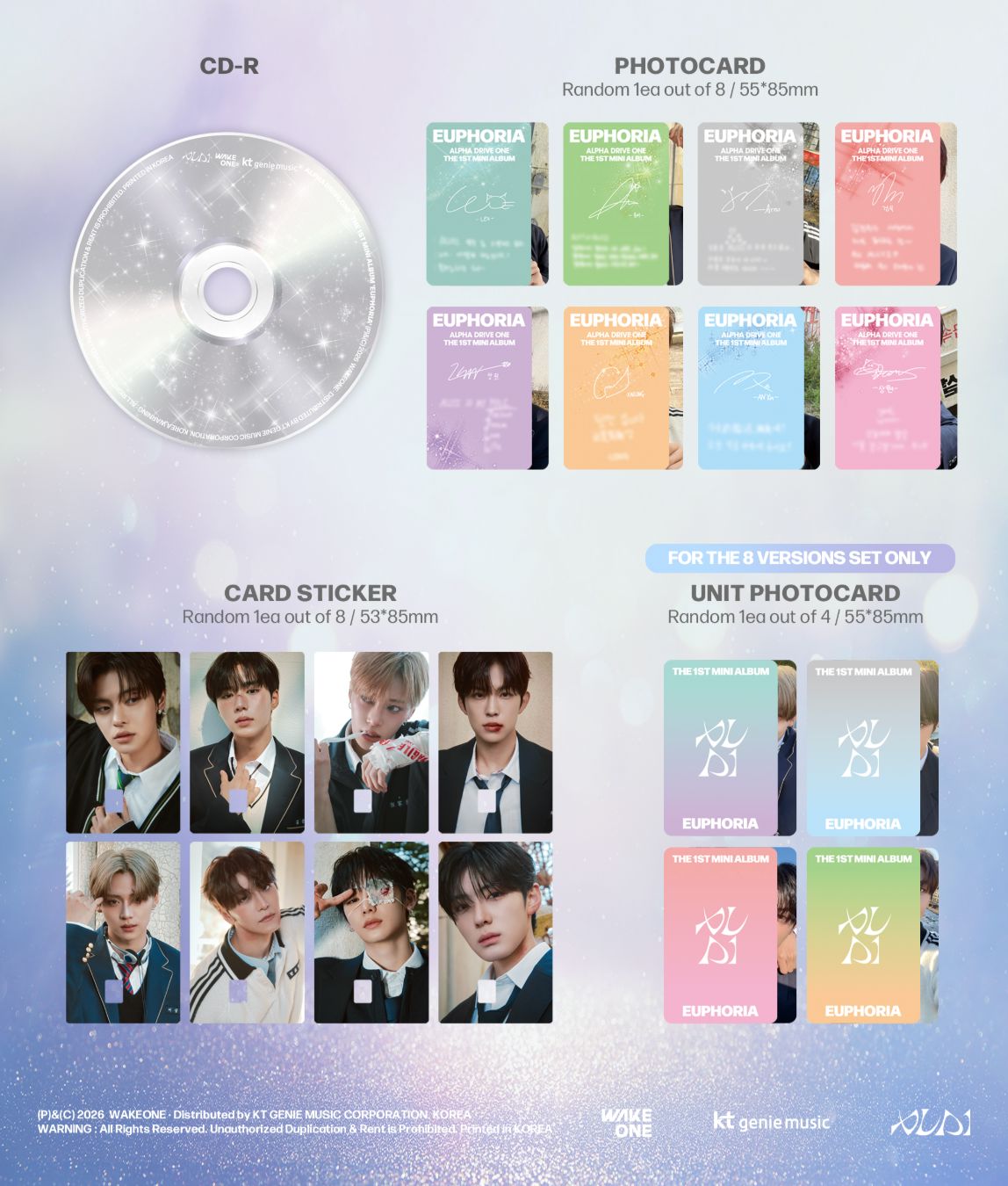 ALPHA DRIVE ONE - EUPHORIA (JEWEL CASE VER.) + Musicplant Special Fan