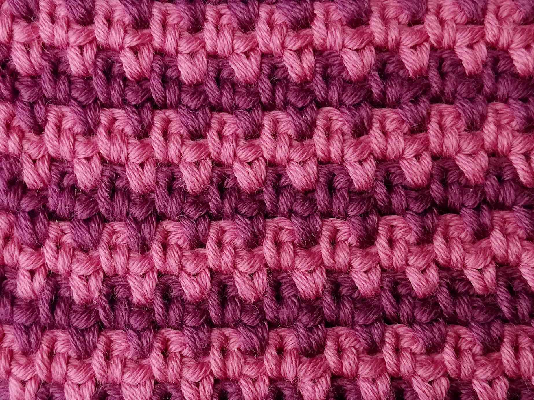 Moss stitch - Nordic Hook - Free crochet stitch tutorial