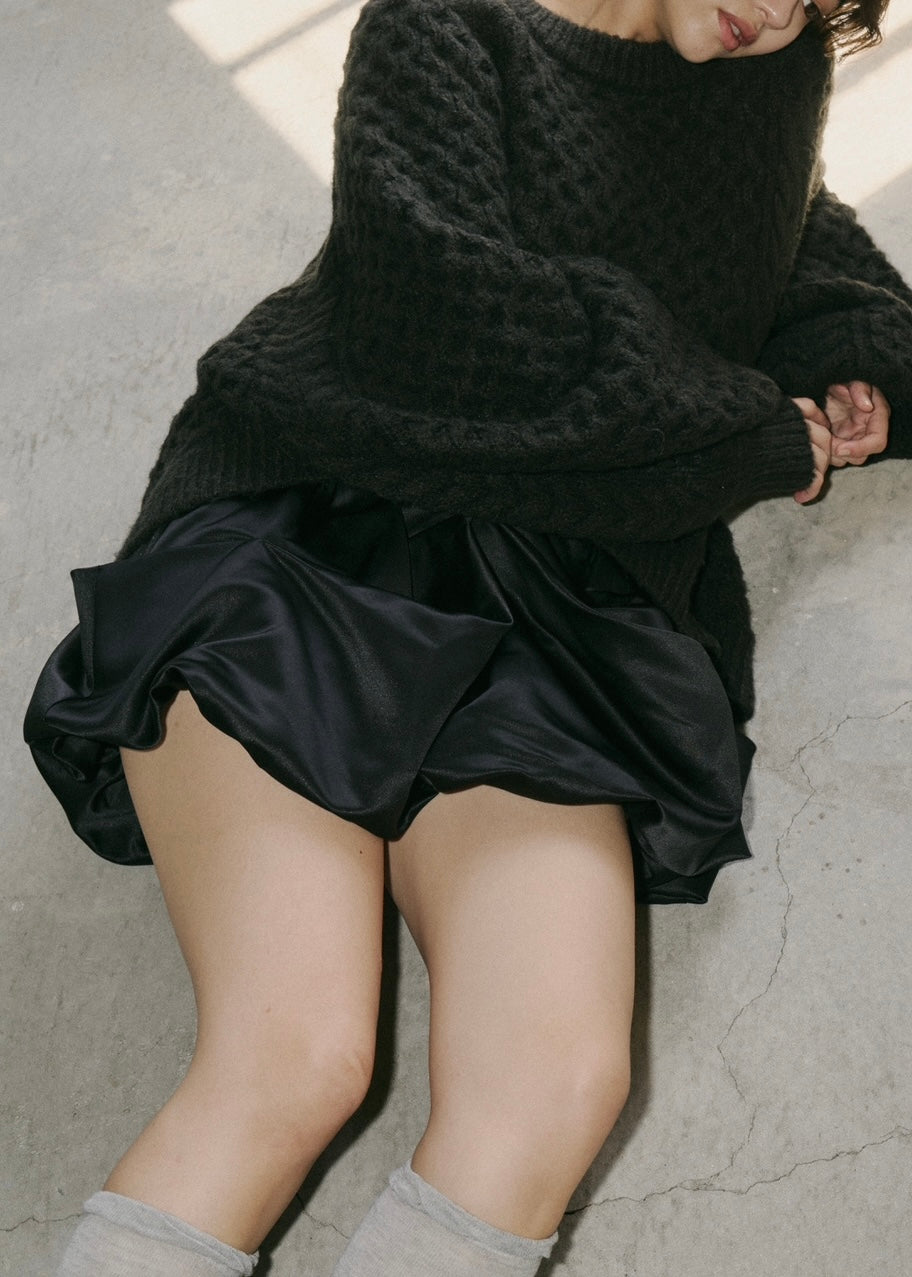 drape mini skirt – NOTRE émor