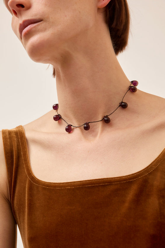 Sisi Joia Noué Necklace in Purple and Black – No.6 Store