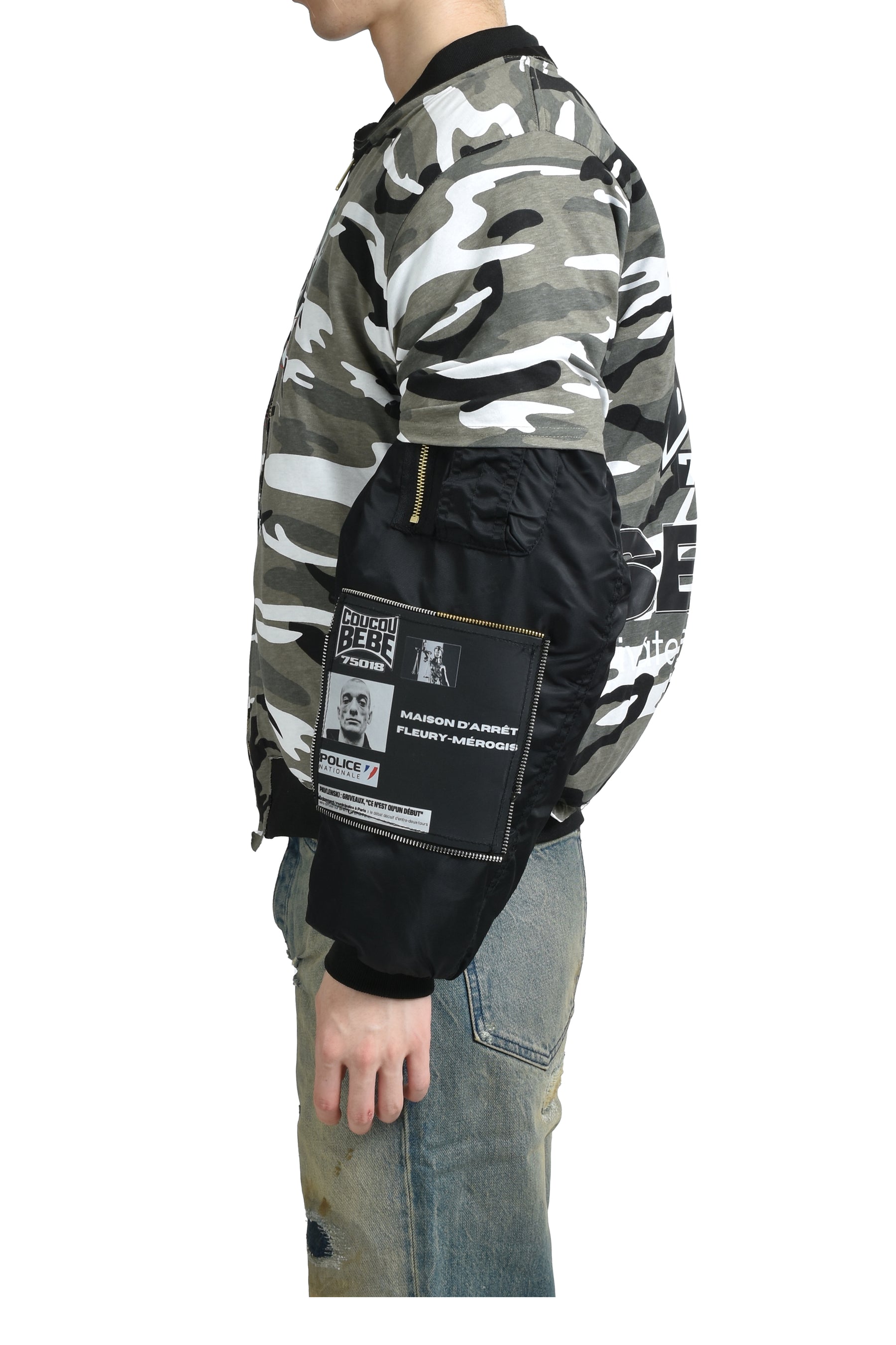 coucoubebe 75018 coucoubebe FW25 METALLIC TESTO T-SHIRT - BOMBER