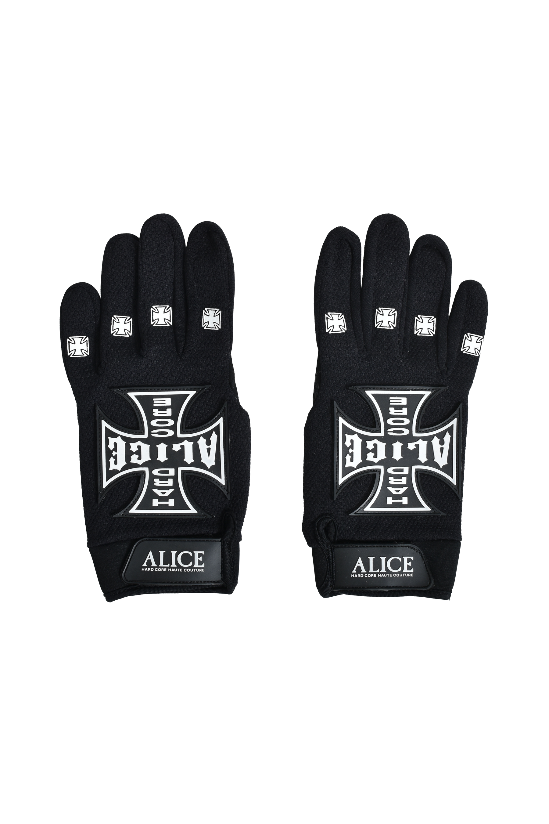 ALICE HOLLYWOOD SS25 TOKYO EXCLUSIVE MOTO COUTURE GLOVE / BLK WHT