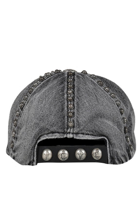Thug Club サグクラブ FW25 STUDDED DENIM CAP / BLK - NUBIAN ヌビアン