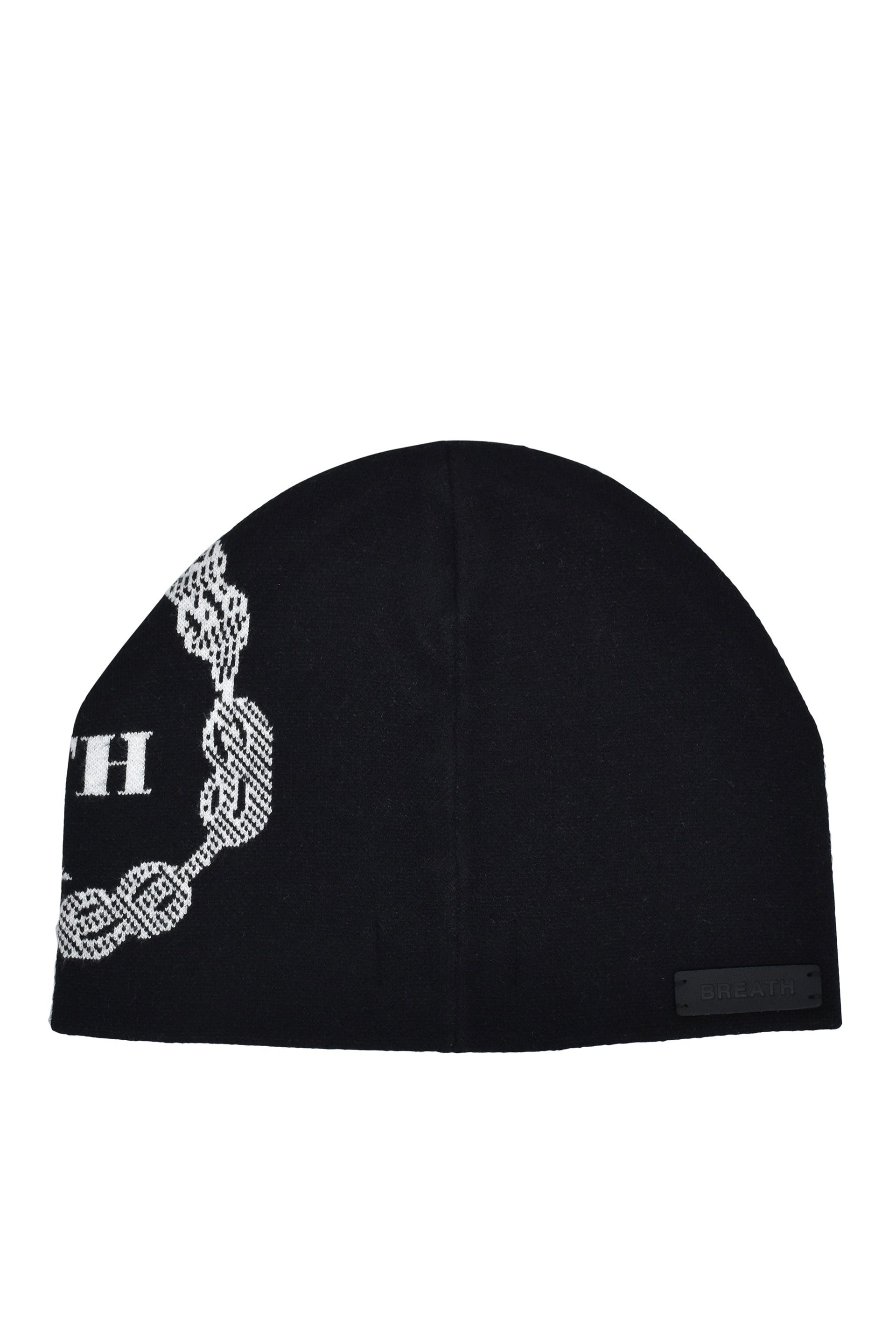 ASKYURSELF アスクユアセルフ FW25 BRUSHED CROSS BEANIE / ECRU/BLK