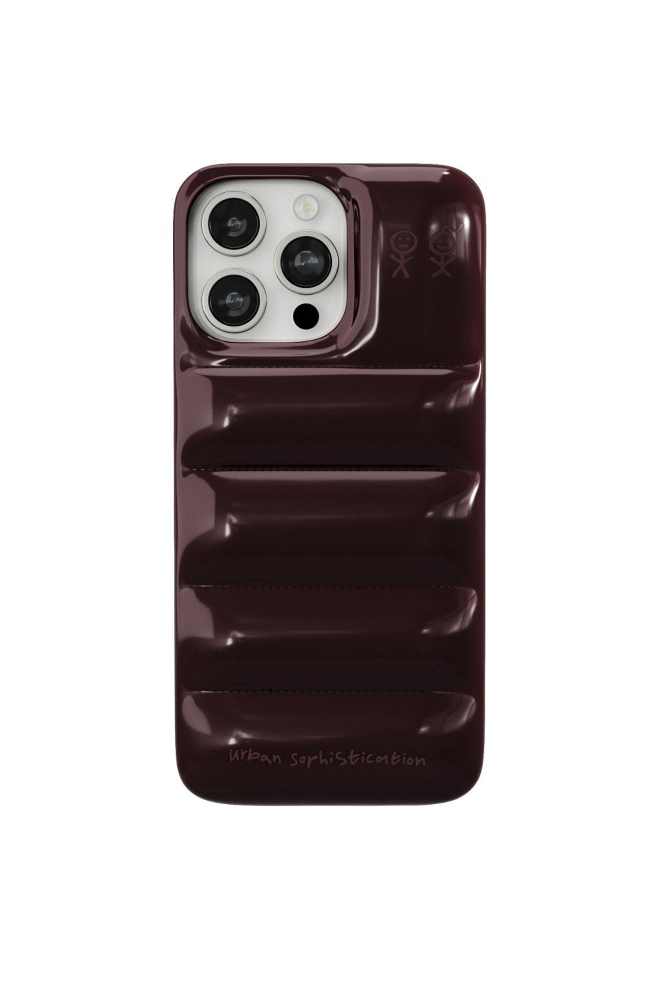 Urban Sophistication iPhone Case THE PUFFER CASE / DARK CHERRY