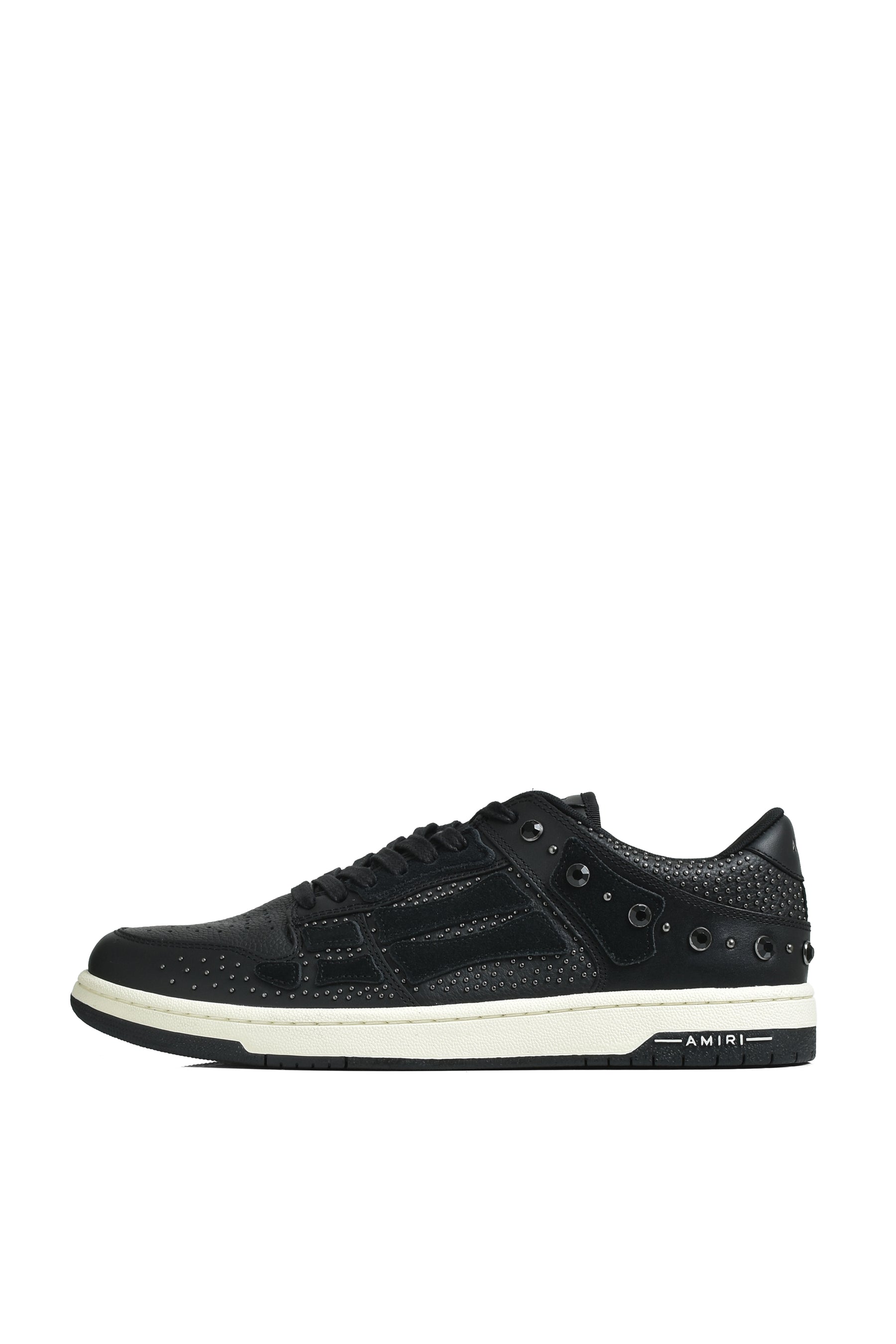 AMIRI アミリ FW25 CRYSTAL STUDDED SKEL TOP LOW / BLK - NUBIAN ヌビアン