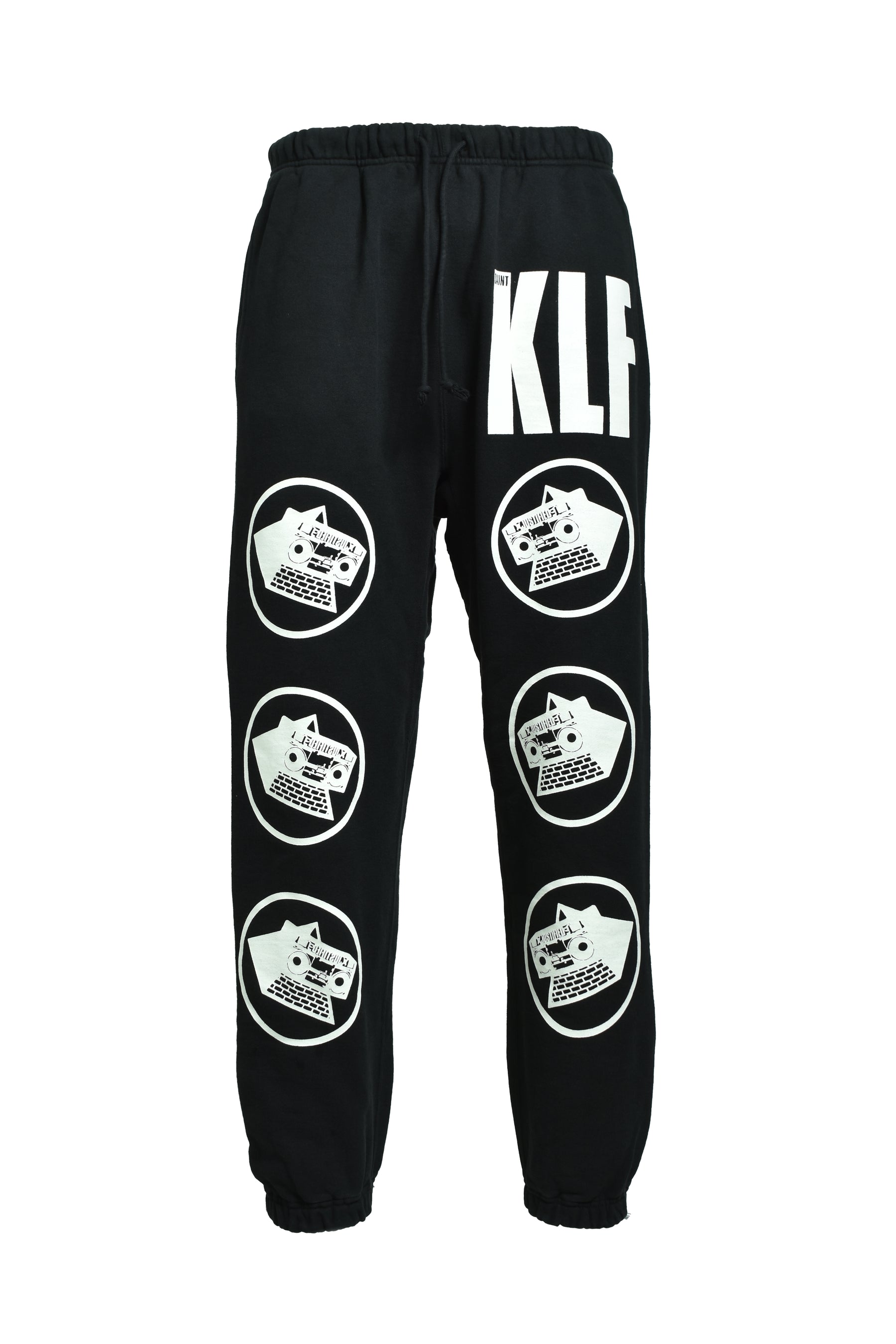 SAINT Mxxxxxx x The KLF FW25 KLF_SWEAT PANTS/KLF / BLACK - NUBIAN
