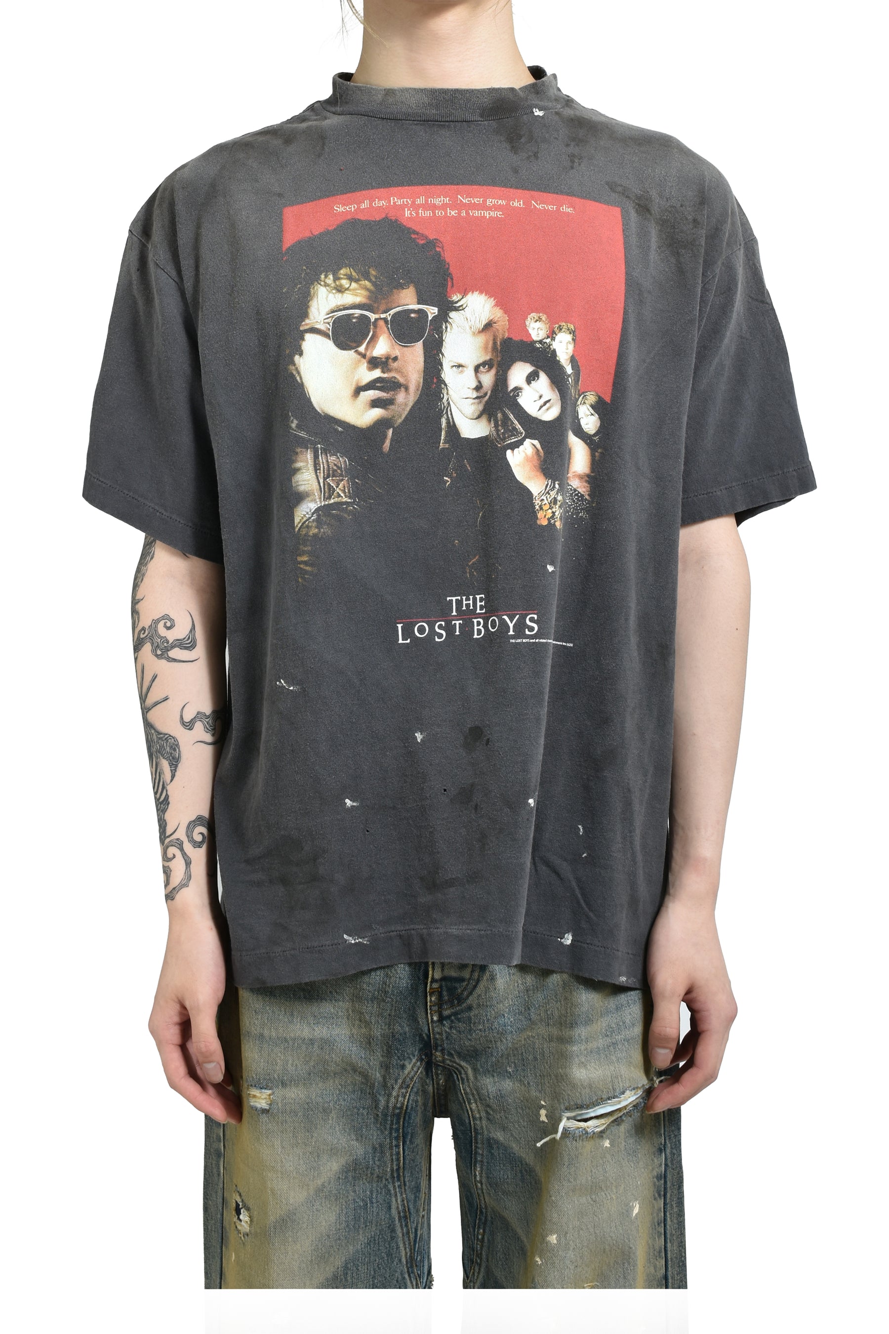 SAINT Mxxxxxx × The Lost Boys SS25 LB_SS TEE /LOSTBOYS / BLK - NUBIAN