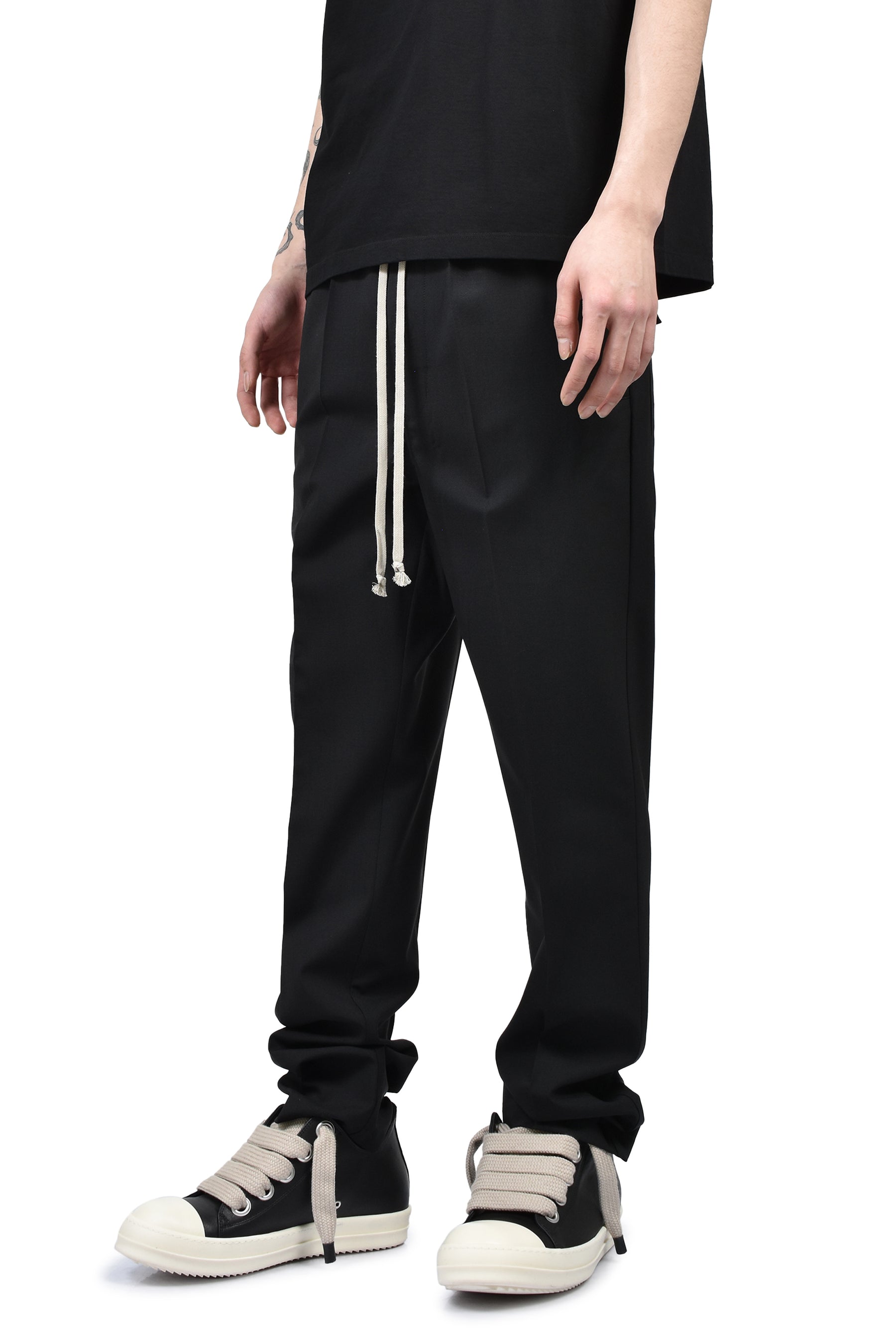 Rick Owens リックオウエンス SS26 TEMPLE DRAWSTRING SLIM LONG / BLK