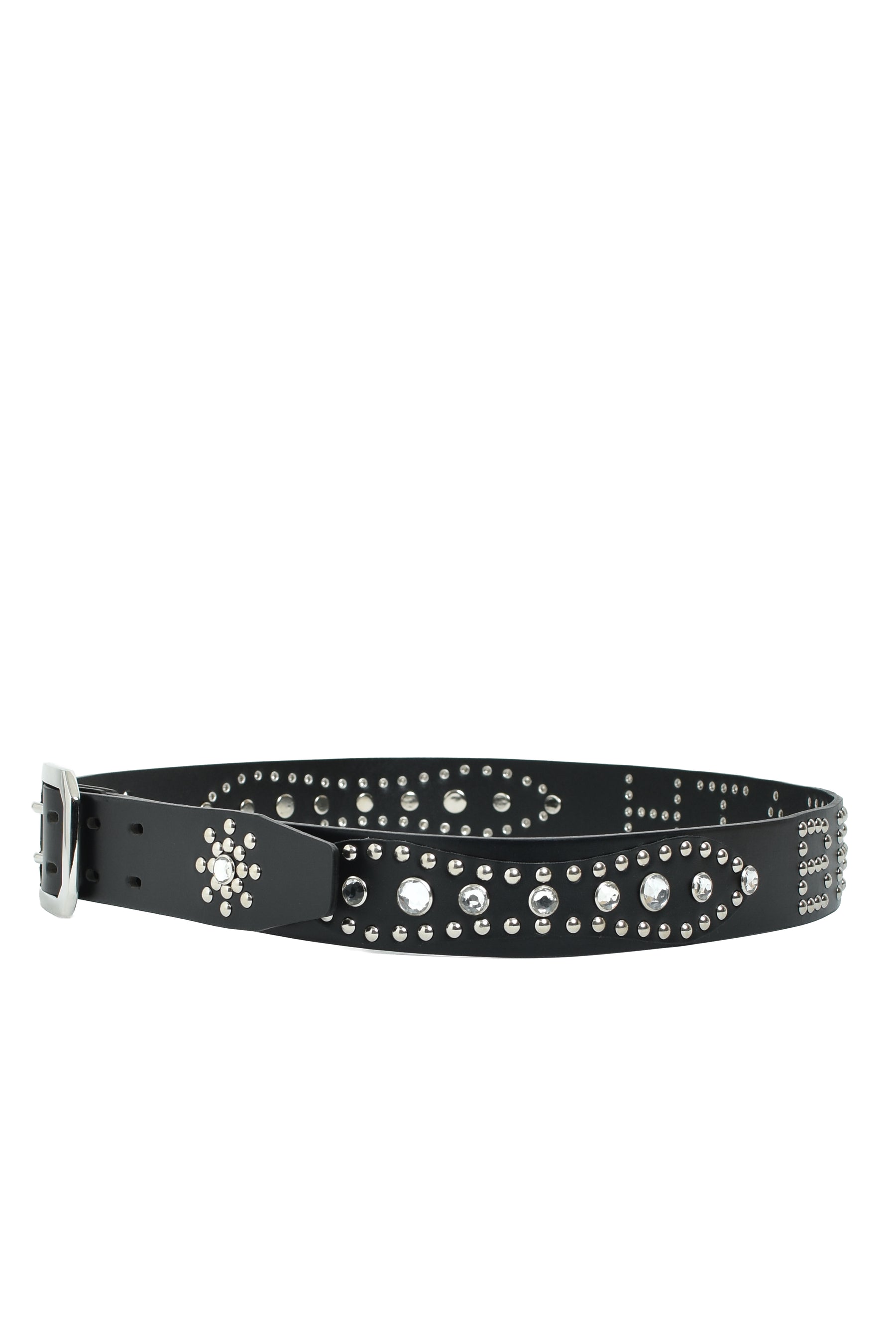 00s archive studs lether belt black お兄系 00s archive studs