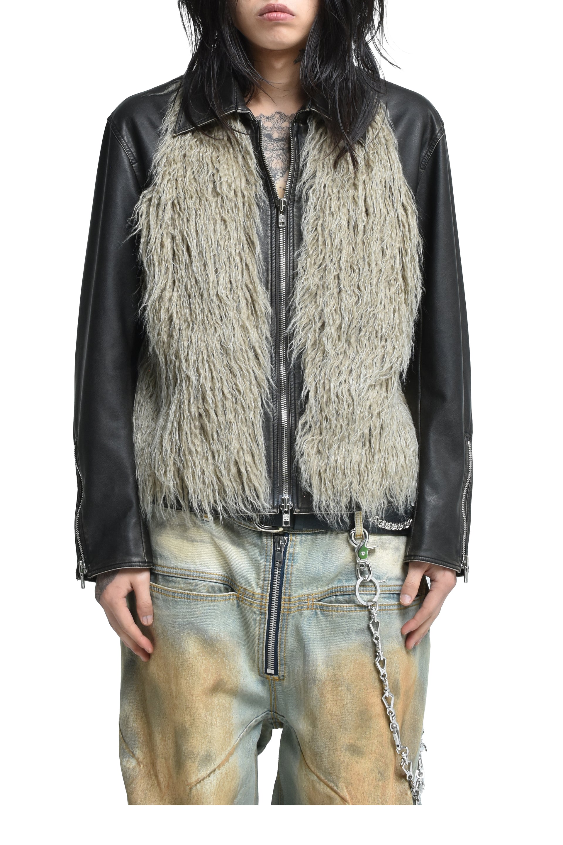 FILTH フィルス FW25 HAIRY FUR SCARF CAP / BLK - NUBIAN ヌビアン