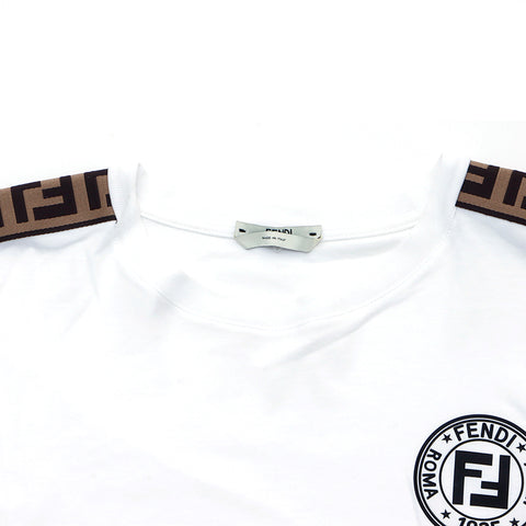 フェンディ FENDI ズッカ ロゴ クロップド 半袖Tシャツ コットン