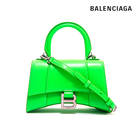 バレンシアガ BALENCIAGA アワーグラス XS 2way ハンドバッグ グリーン