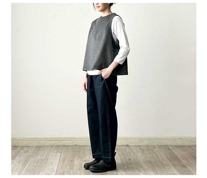 Linenya（リネンヤ）カシミヤ混カルゼビーバーベスト | 山口県下関市の