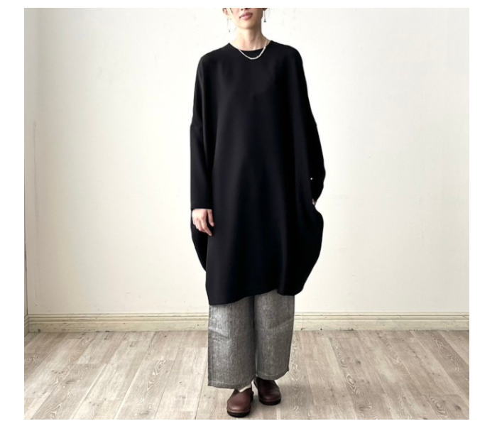 mizuiro-ind(ミズイロインド)コクーンワイドワンピース | 山口県下関市