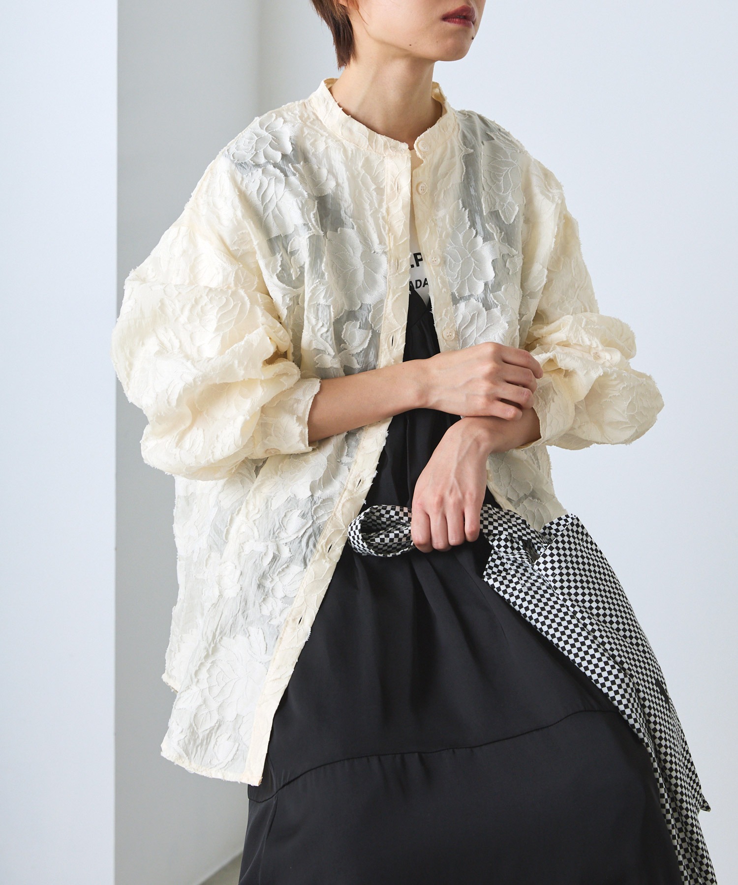 forksy.】シアーフラワージャガードブラウス forksy.│MONO-MART