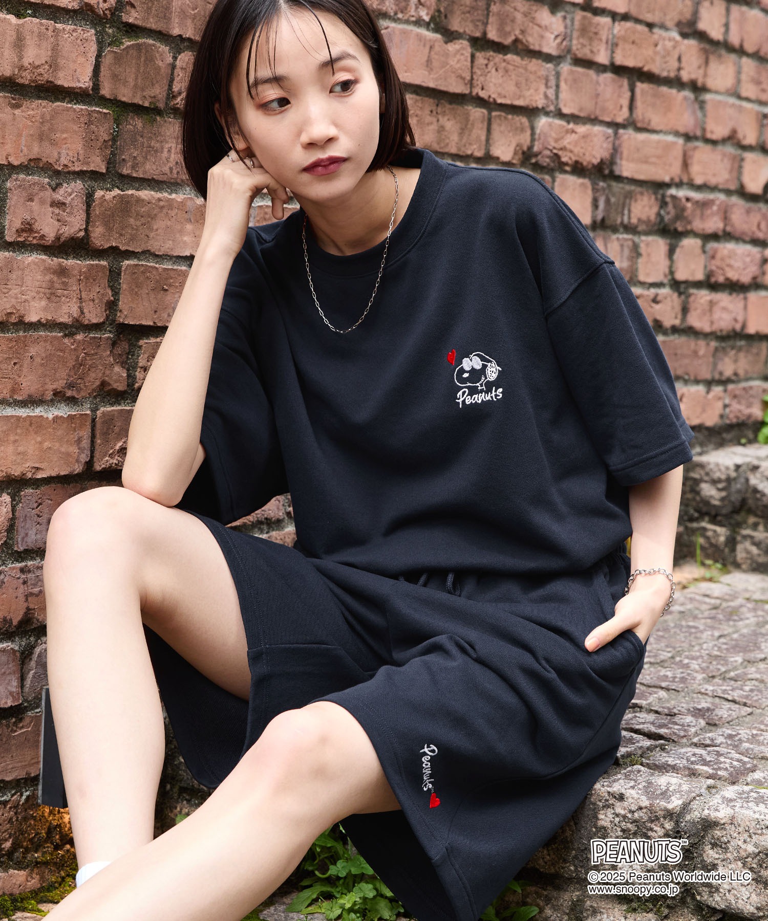 PEANUTS / SNOOPY】別注 ピーナッツ スヌーピー セットアップ ワン